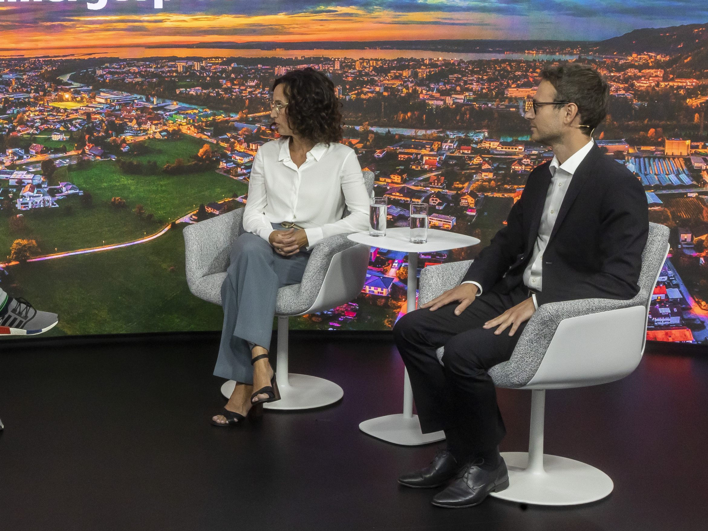 Eva Hammerer (Grünen-Klubobfrau), Daniel Zadra (Grünen-Landesrat) Eva Hammerer (Grünen-Klubobfrau), Daniel Zadra (Grünen-Landesrat)