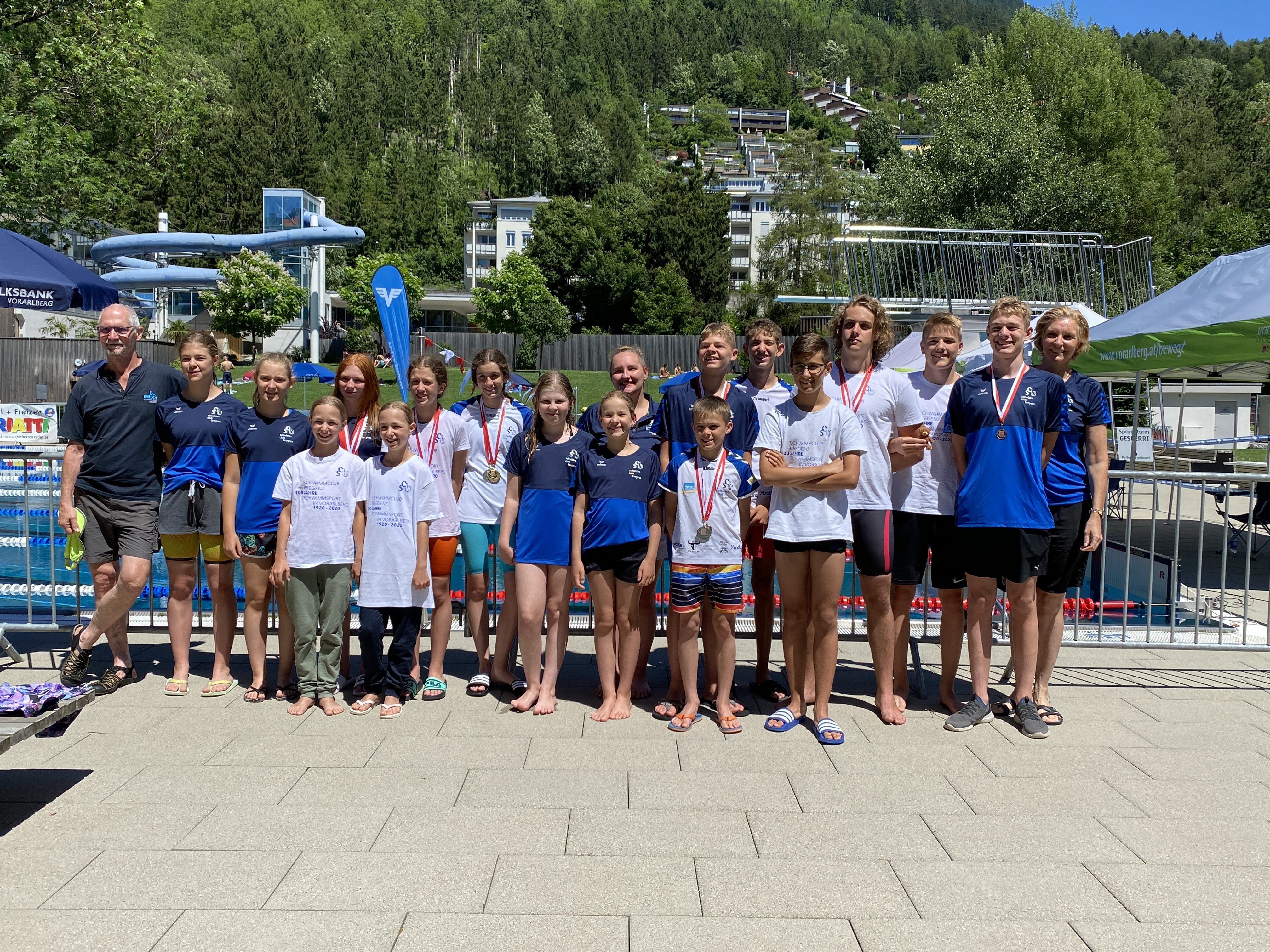 Erfolgreiche Bregenzer SchwimmerInnen in Bludenz