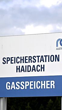 Auch der Gasspeicher in Haidach wird mittlerweile befüllt