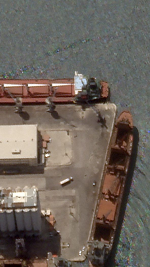 Zum ersten Mal seit Ende der Hafen-Blockade erreichte ein ukrainisches Getreide-Transportschiff den Hafen in Syrien.