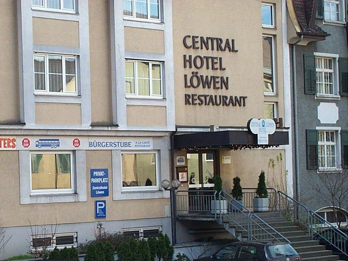 Archivfoto des Centralhotel Löwen in Feldkirch.