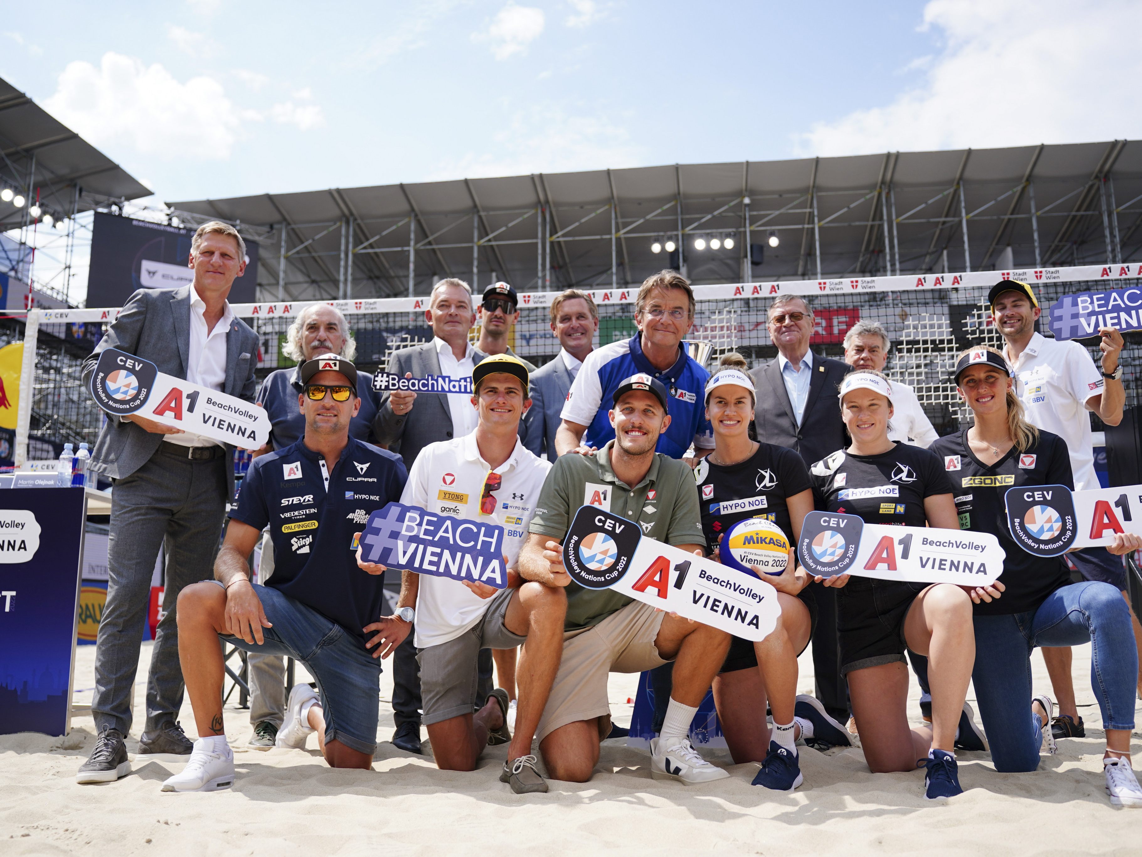 Beach-Volleyball: Nations Cup soll für Länderspielstimmung sorgen. Beach-Volleyball: Nations Cup soll für Länderspielstimmung sorgen.