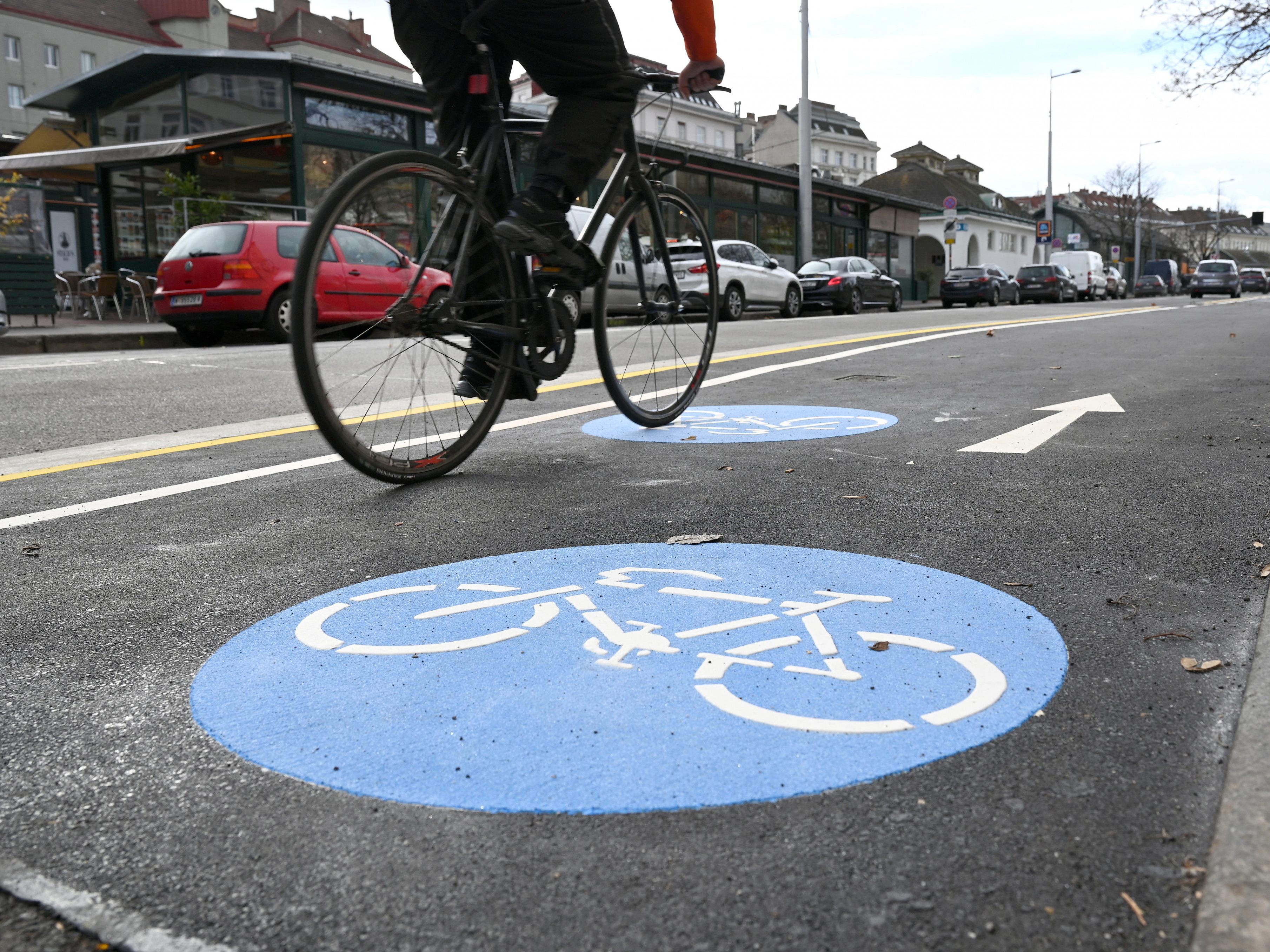 Am Währinger Gürtel entsteht ein neuer Radweg. Am Währinger Gürtel entsteht ein neuer Radweg.