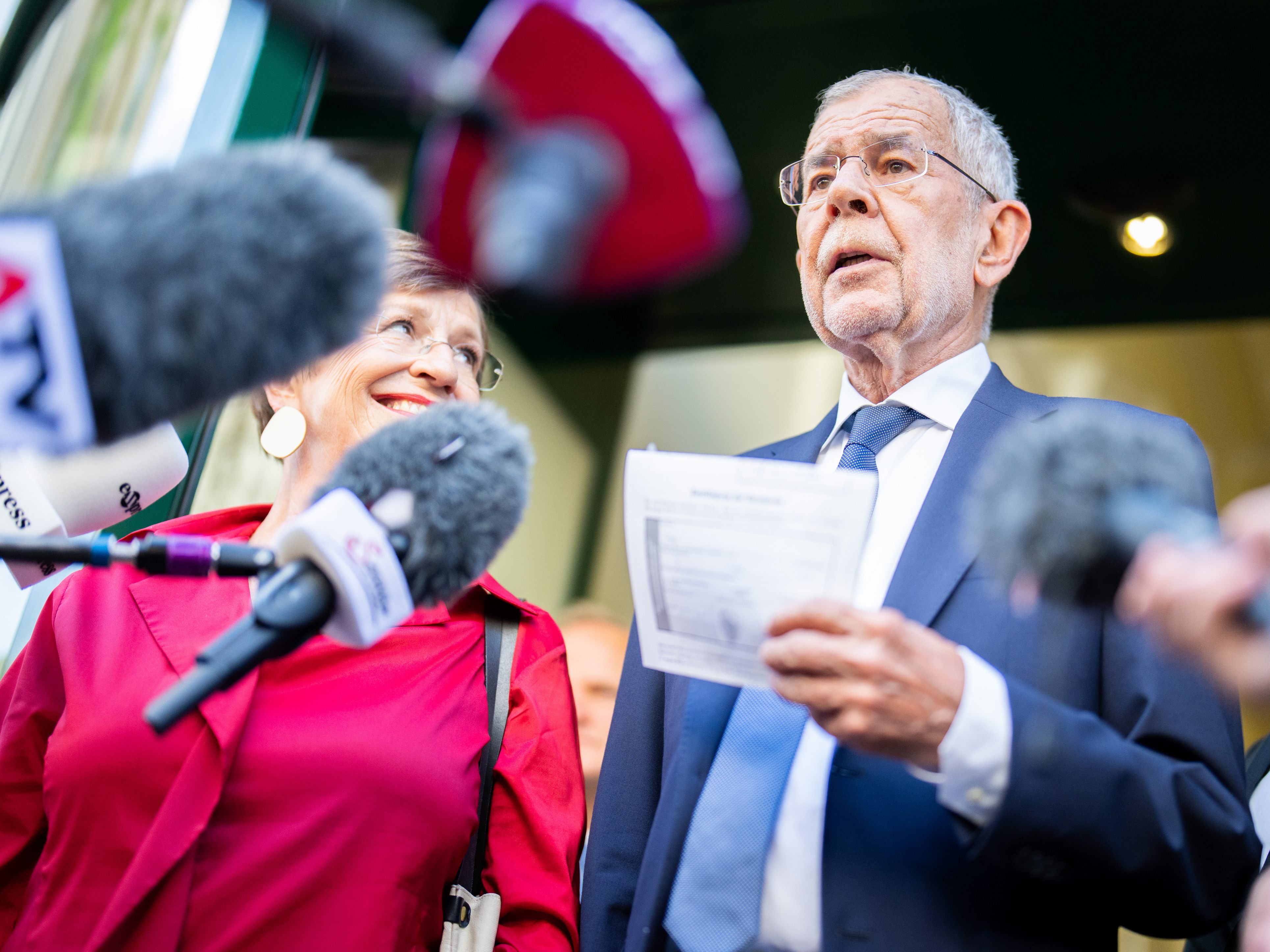Bundespräsident Van der Bellen warb am Dienstag in Wien für Unterstützung für seine zweite Amtszeit.