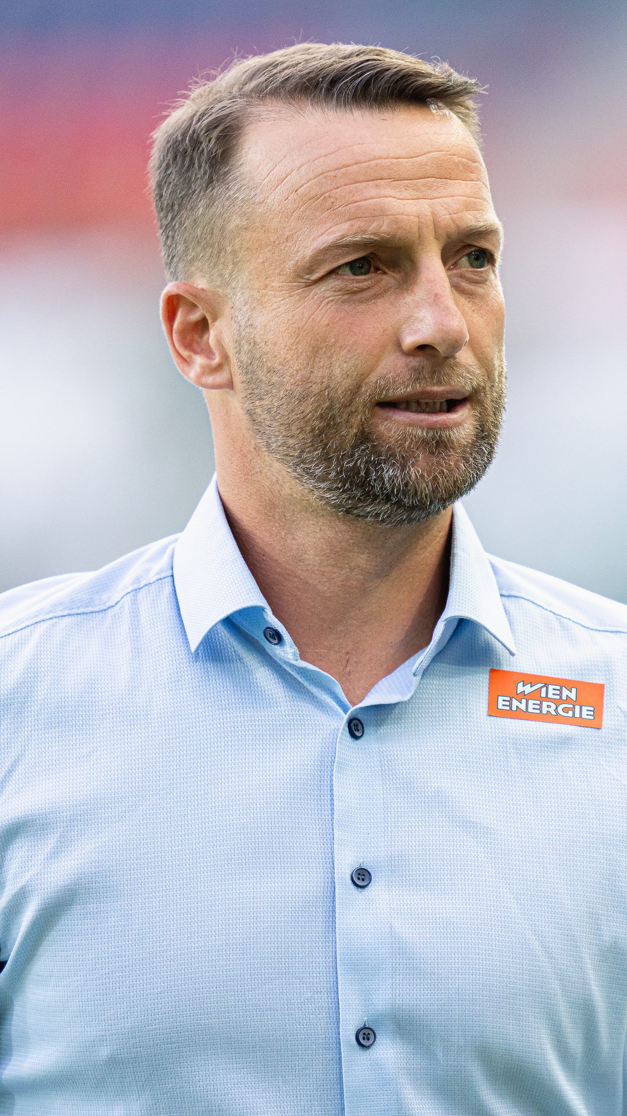 Rapid-Trainer Ferdinand Feldhofer war nach dem Treffer von Burgstaller gegen Neftci Baku erleichtert.