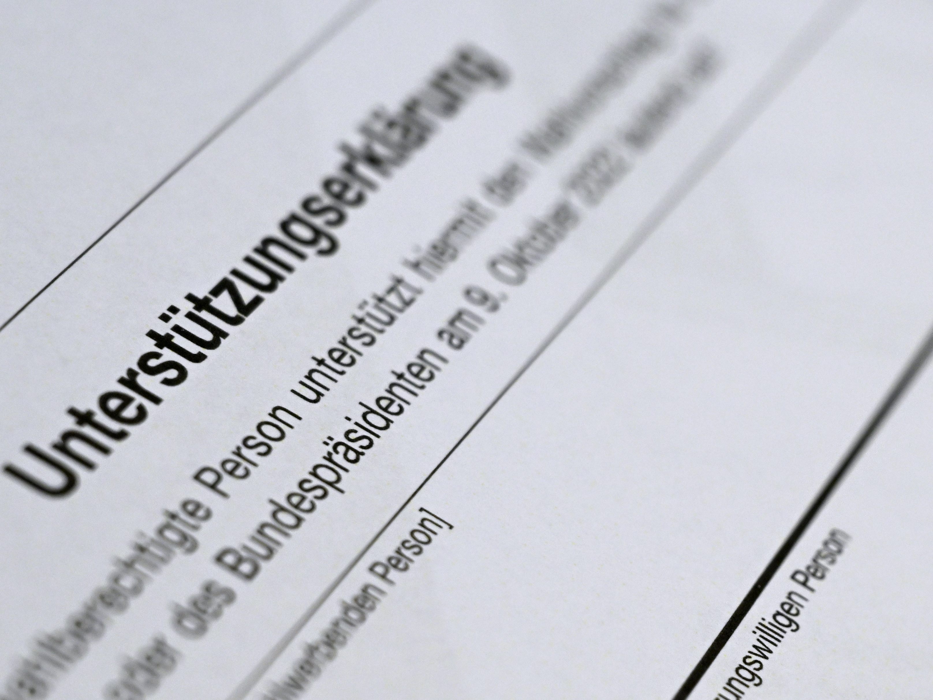 Diese Woche startet das Sammeln von Unterstützungserklärungen zur BP-Wahl. Diese Woche startet das Sammeln von Unterstützungserklärungen zur BP-Wahl.