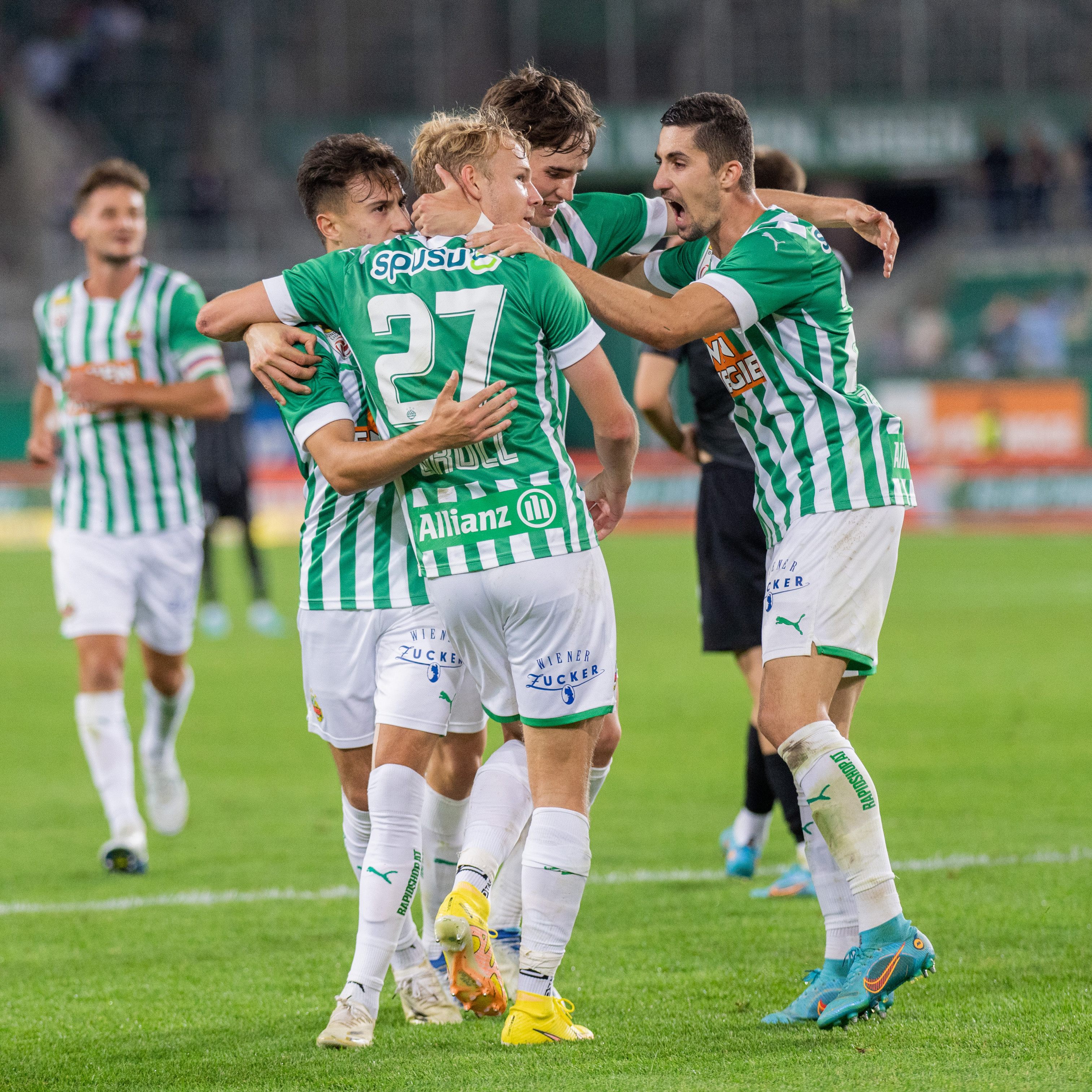 Hier sehen Sie das ÖFB-Cup-Match zwischen SV Allerheiligen und Rapid Wien live.