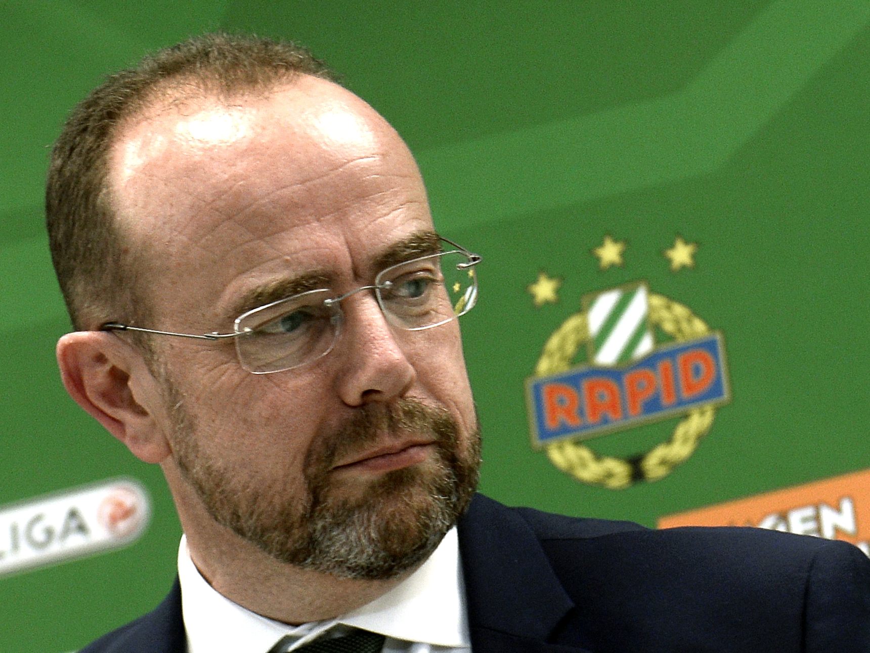 Martin Bruckner - Präsident von Rapid Wien - könnte ebenso wie Wirtschaftsgeschäftsführer Christoph Peschek zurücktreten. Martin Bruckner - Präsident von Rapid Wien - könnte ebenso wie Wirtschaftsgeschäftsführer Christoph Peschek zurücktreten.