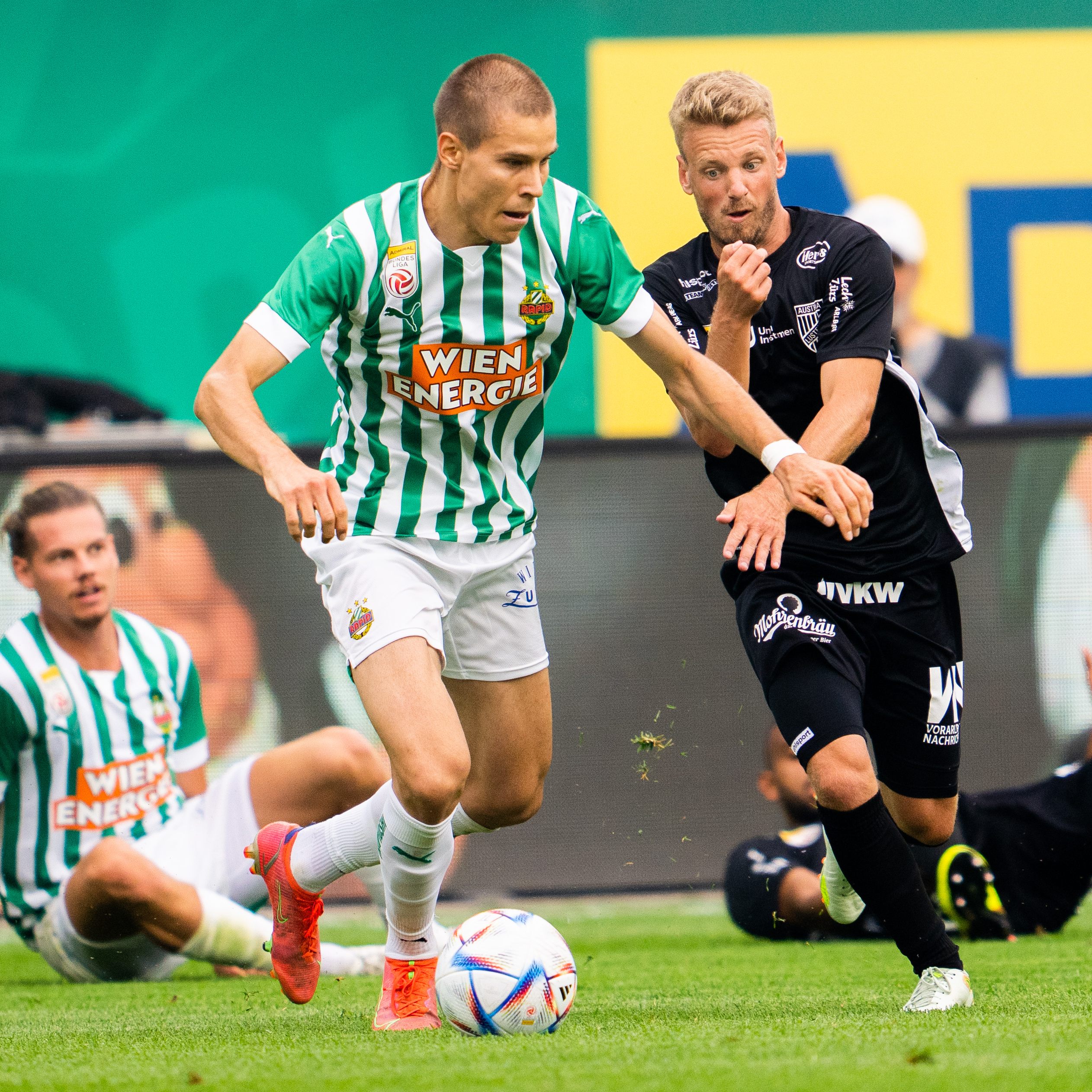 Grabher und Co lieferten den Wienern einen harten Kampf.