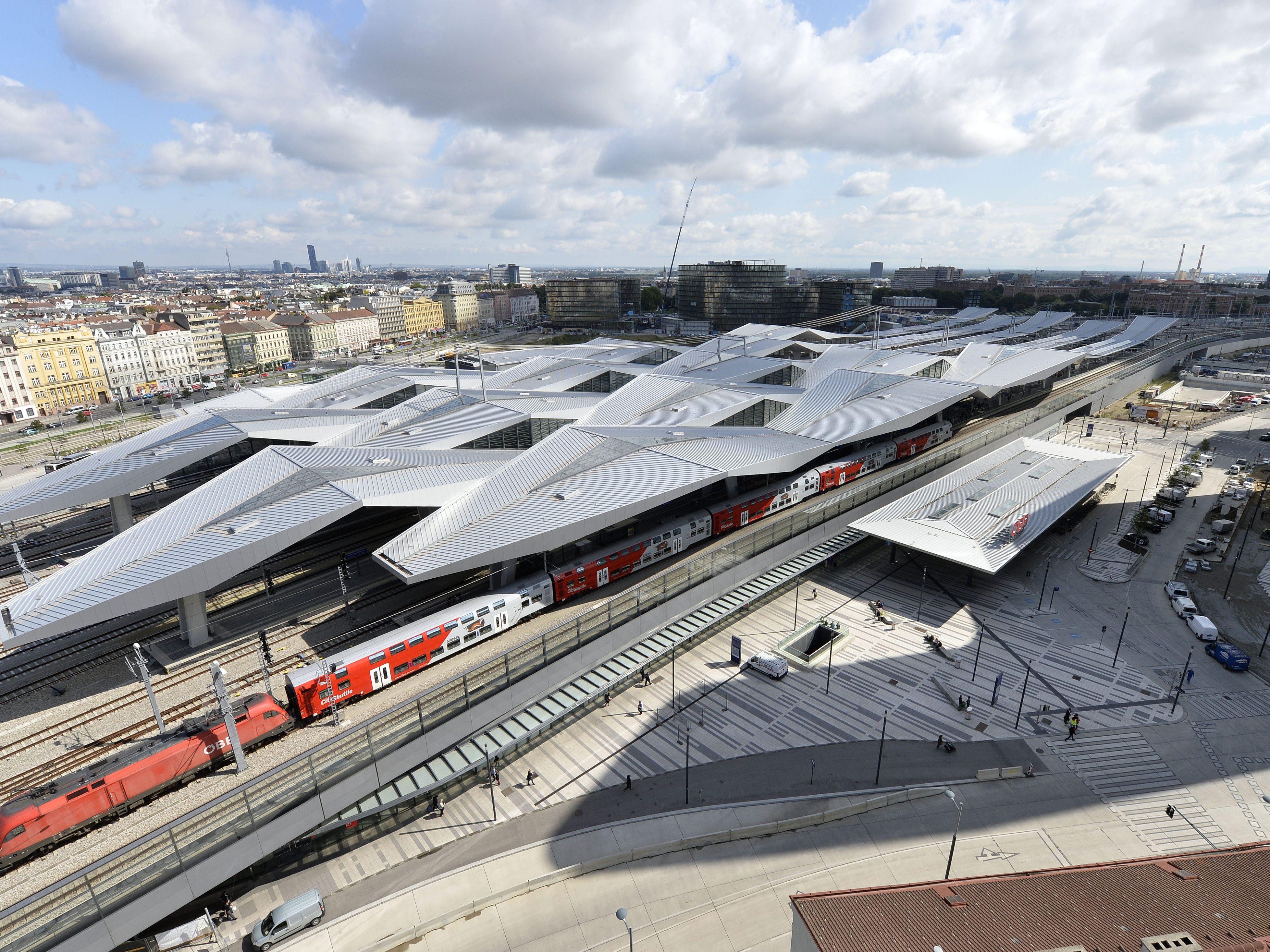 Einen Spitzenplatz gab es beim VCÖ-Bahnhoftest für den Wiener Hauptbahnhof.