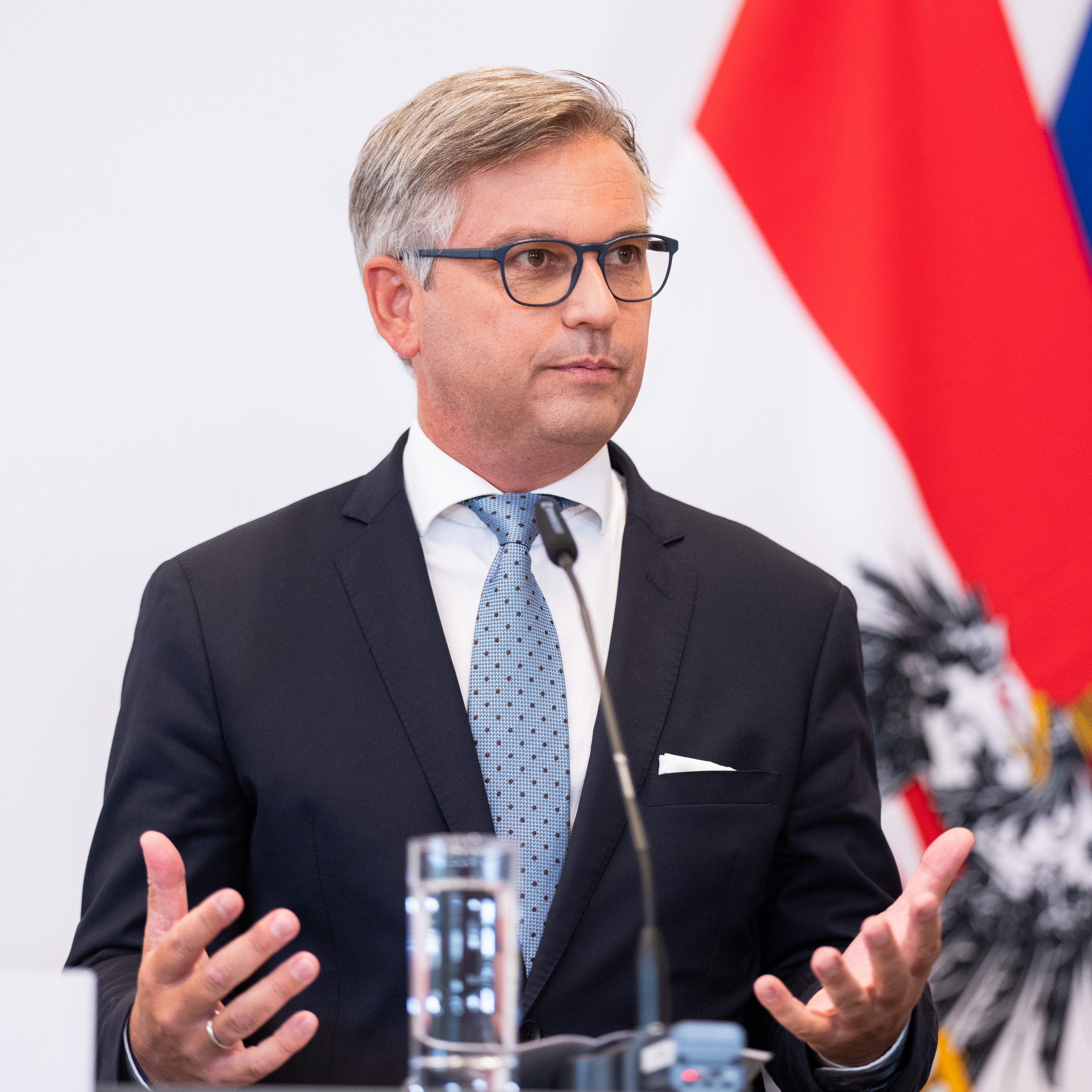 Finanzminister Magnus Brunner (ÖVP) geht von einem Gesetz zur Strompreisbremse noch im September aus.