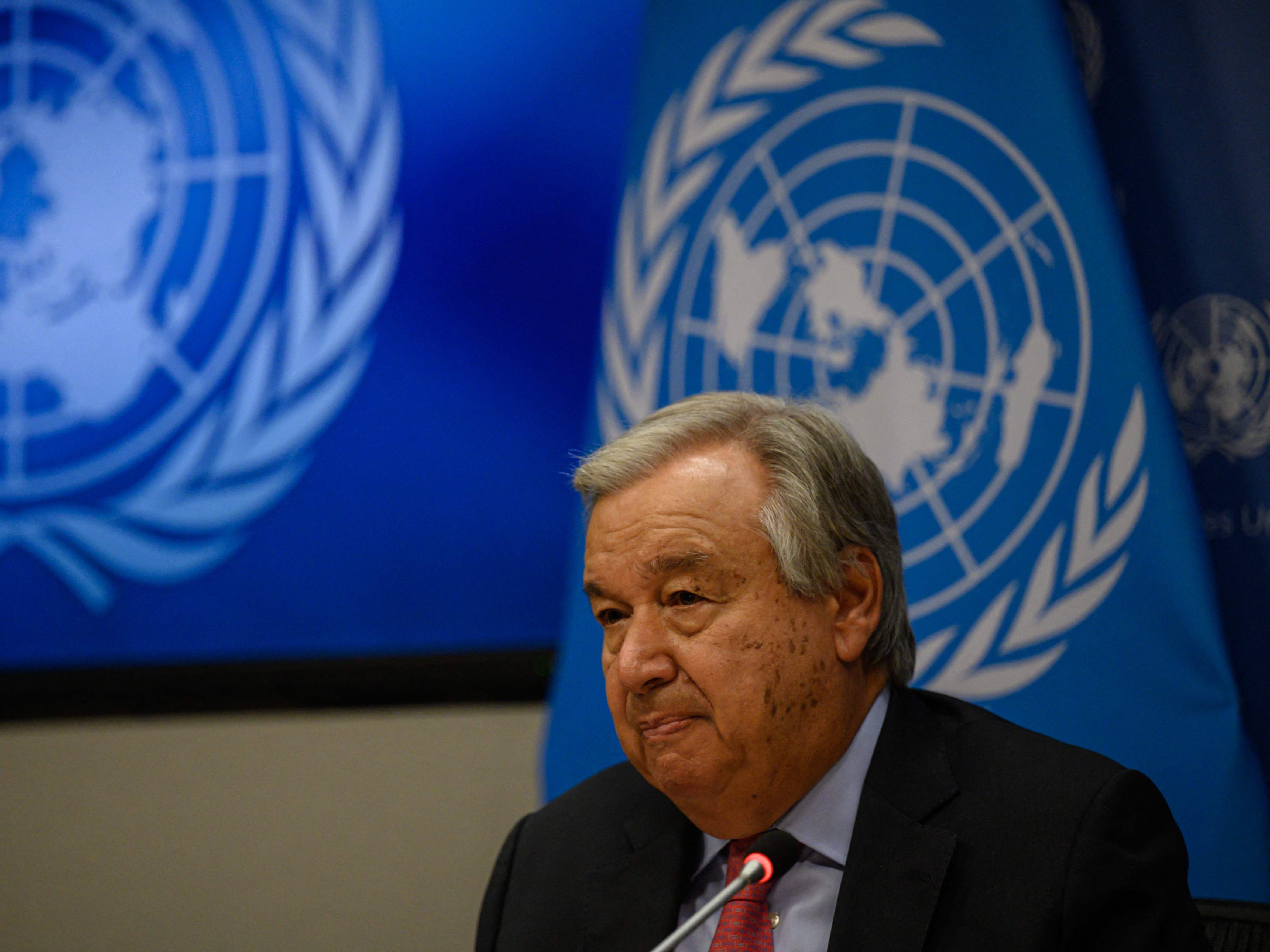 UNO-Generalsekretär Antonio Guterres reist am Donnerstag nach Lwiw in die Ukraine. UNO-Generalsekretär Antonio Guterres reist am Donnerstag nach Lwiw in die Ukraine.