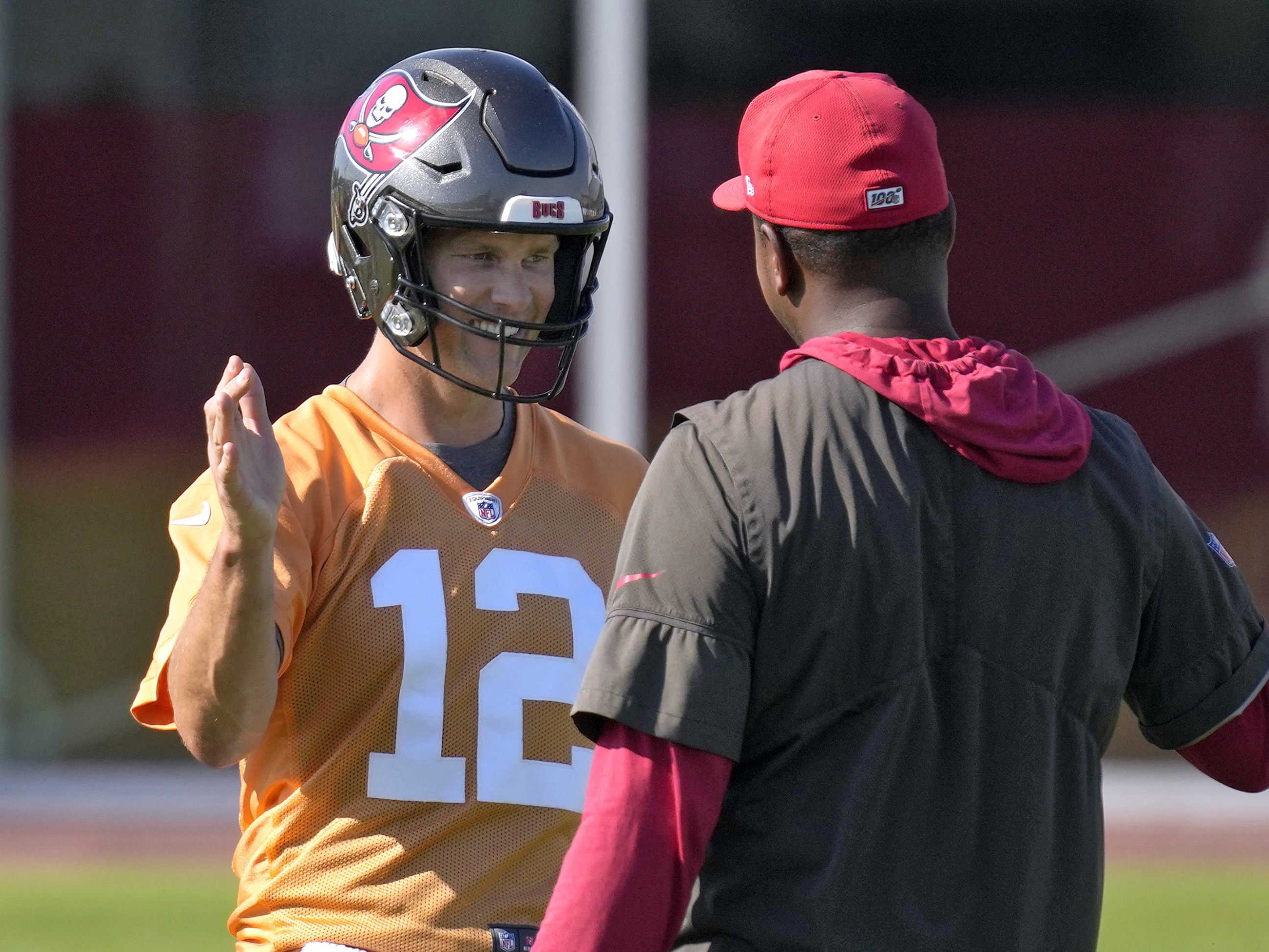 Endlich wieder zurück im Training: NFL-Star-Quarterback Tom Brady. Endlich wieder zurück im Training: NFL-Star-Quarterback Tom Brady.