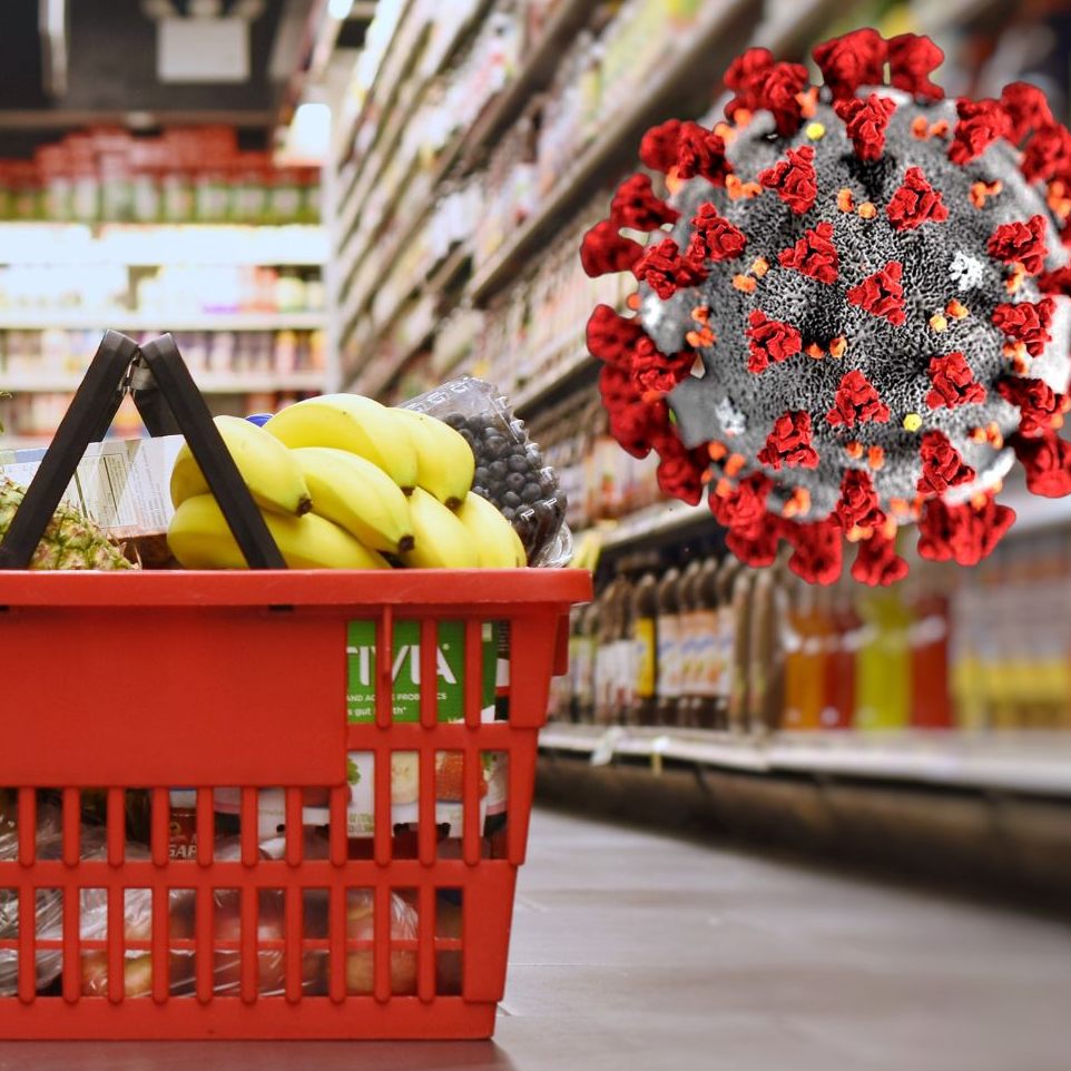 Infizierte können im Lebensmittelhandel arbeiten.