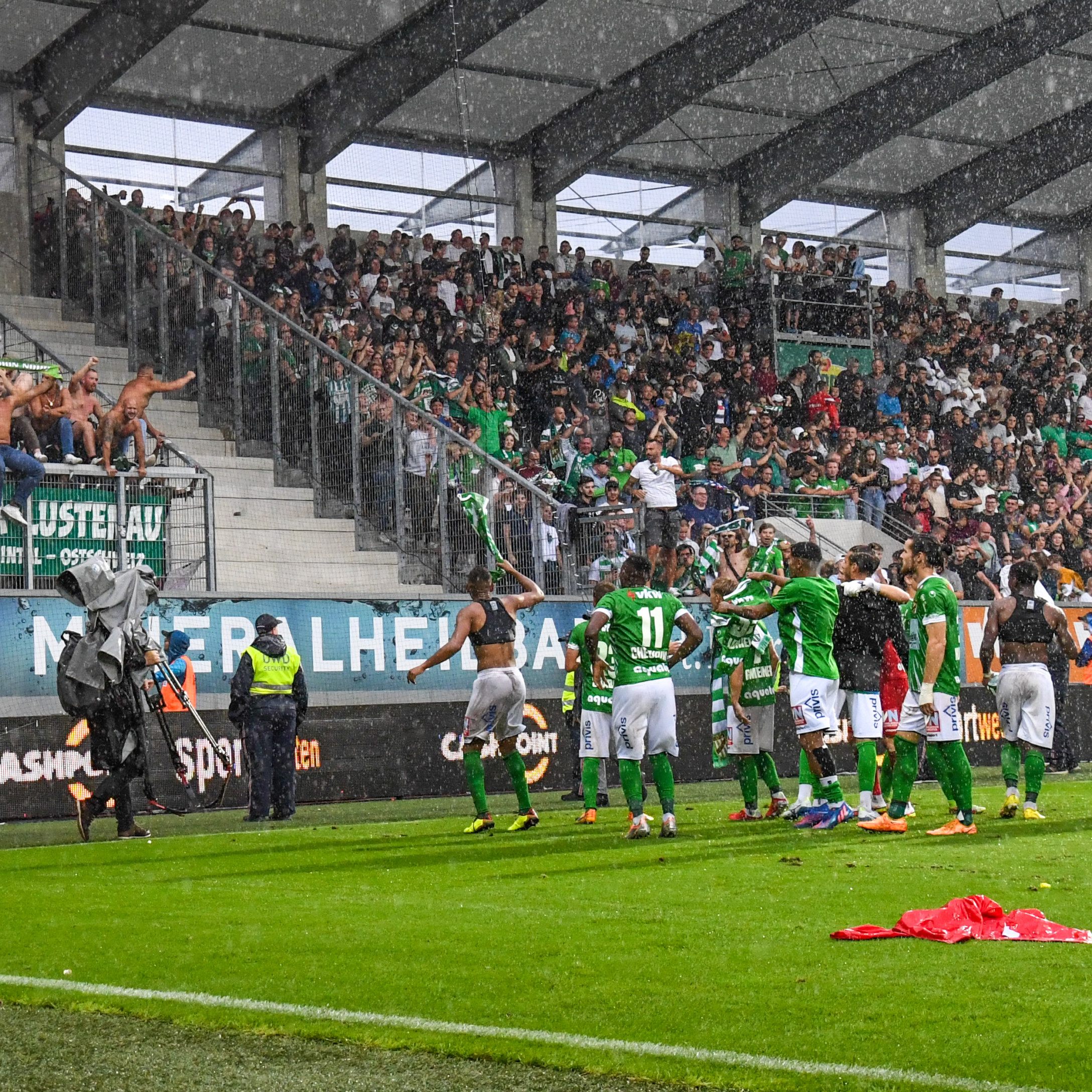 Die Austria jubelte mit ihren Fans.