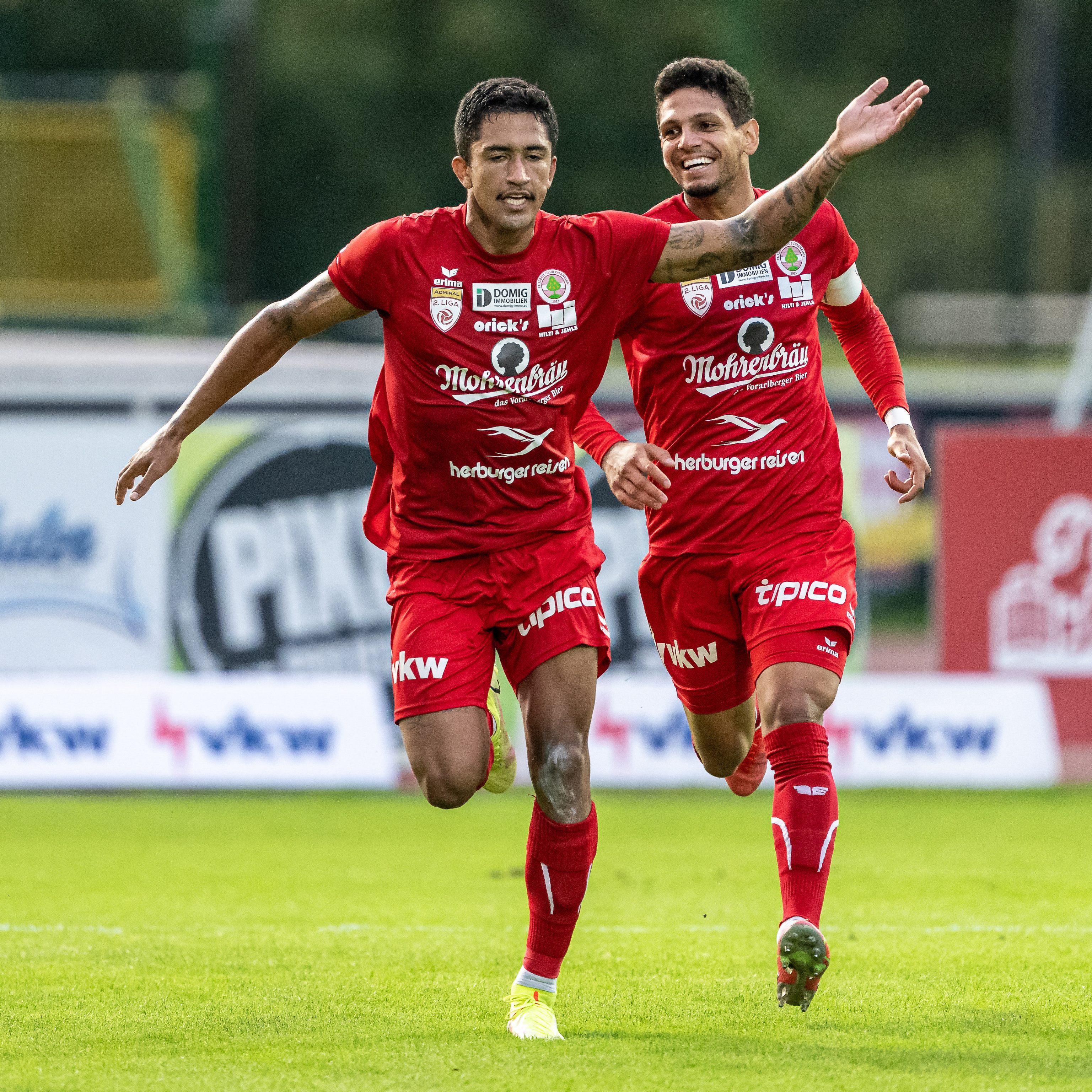 Der FC Dornbirn jubelte über einen verdienten Erfolg gegen Hartberg.