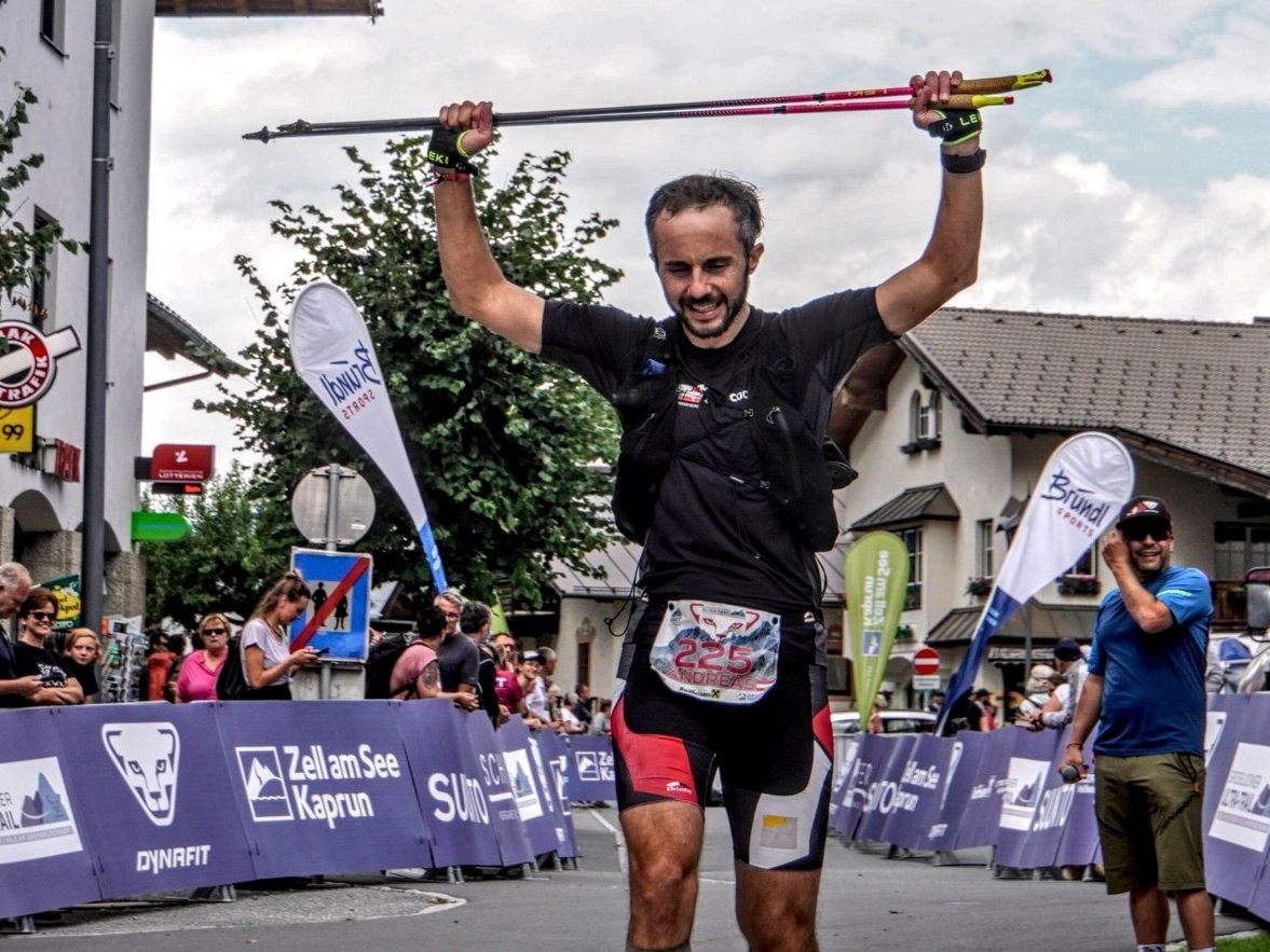 Andreas TRT beim Zieleinlauf nach 110 km Andreas TRT beim Zieleinlauf nach 110 km