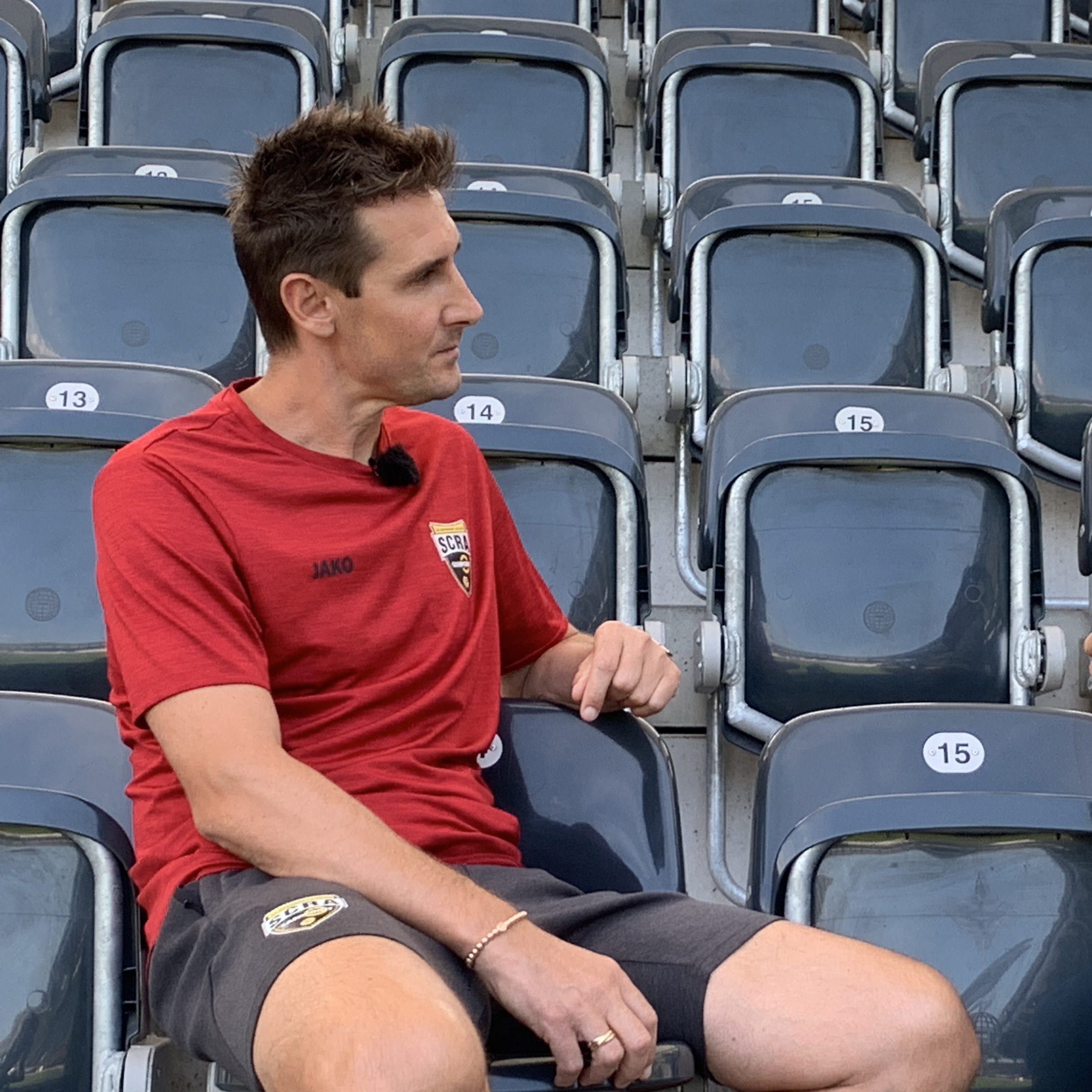 Miroslav Klose im Gespräch mit Pascal Pletsch.