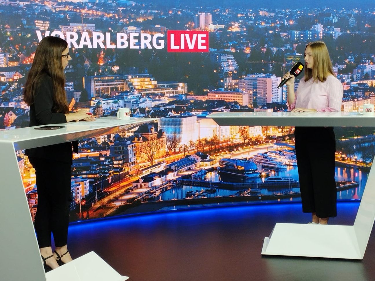 Teresa Rhomberg, Landesobfrau der Schülerunion, war am Mittwoch zu Gast bei "Vorarlberg LIVE".