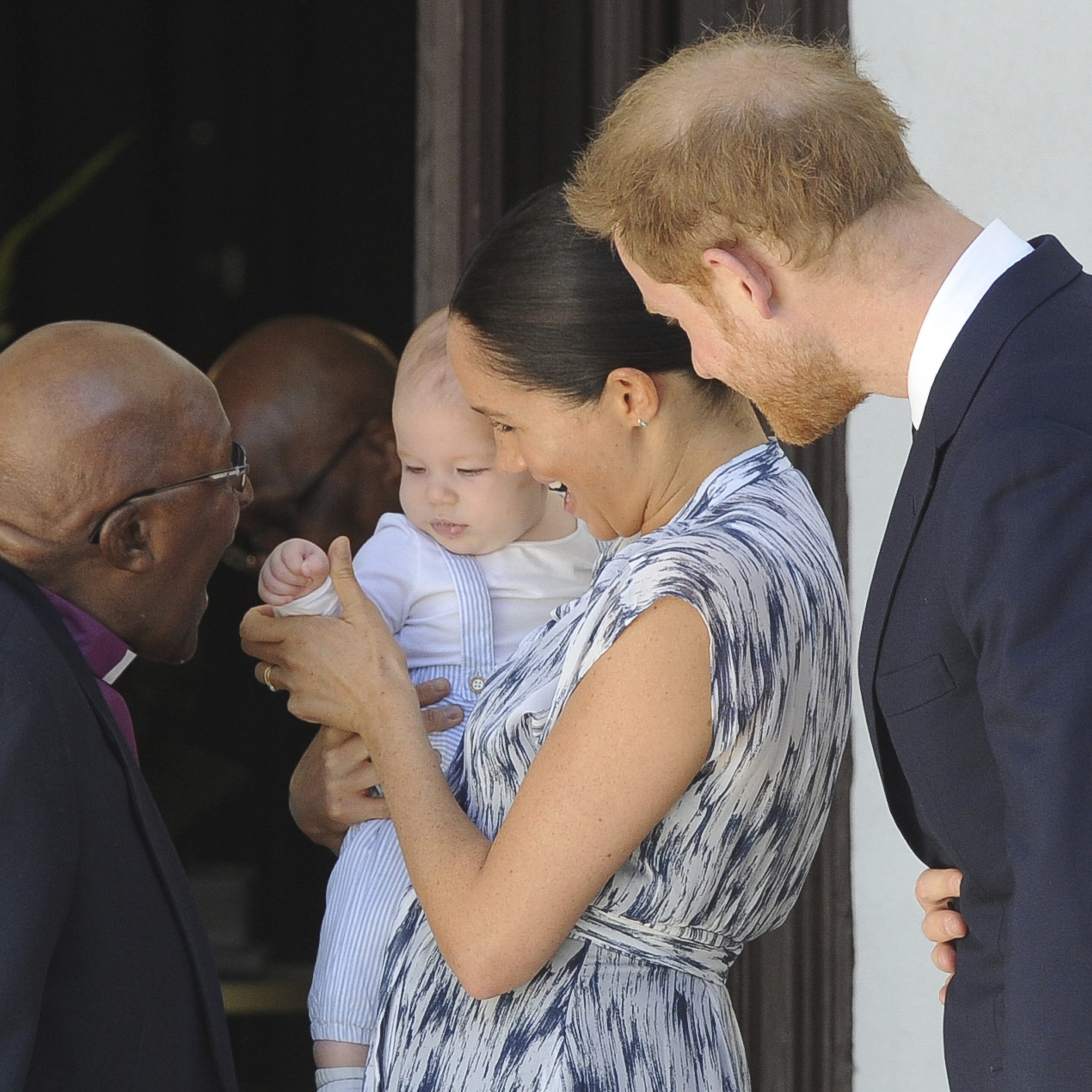 Harry, Meghan und Archie während besagtem Südafrika-Aufenthalt mit Desmond Tutu.