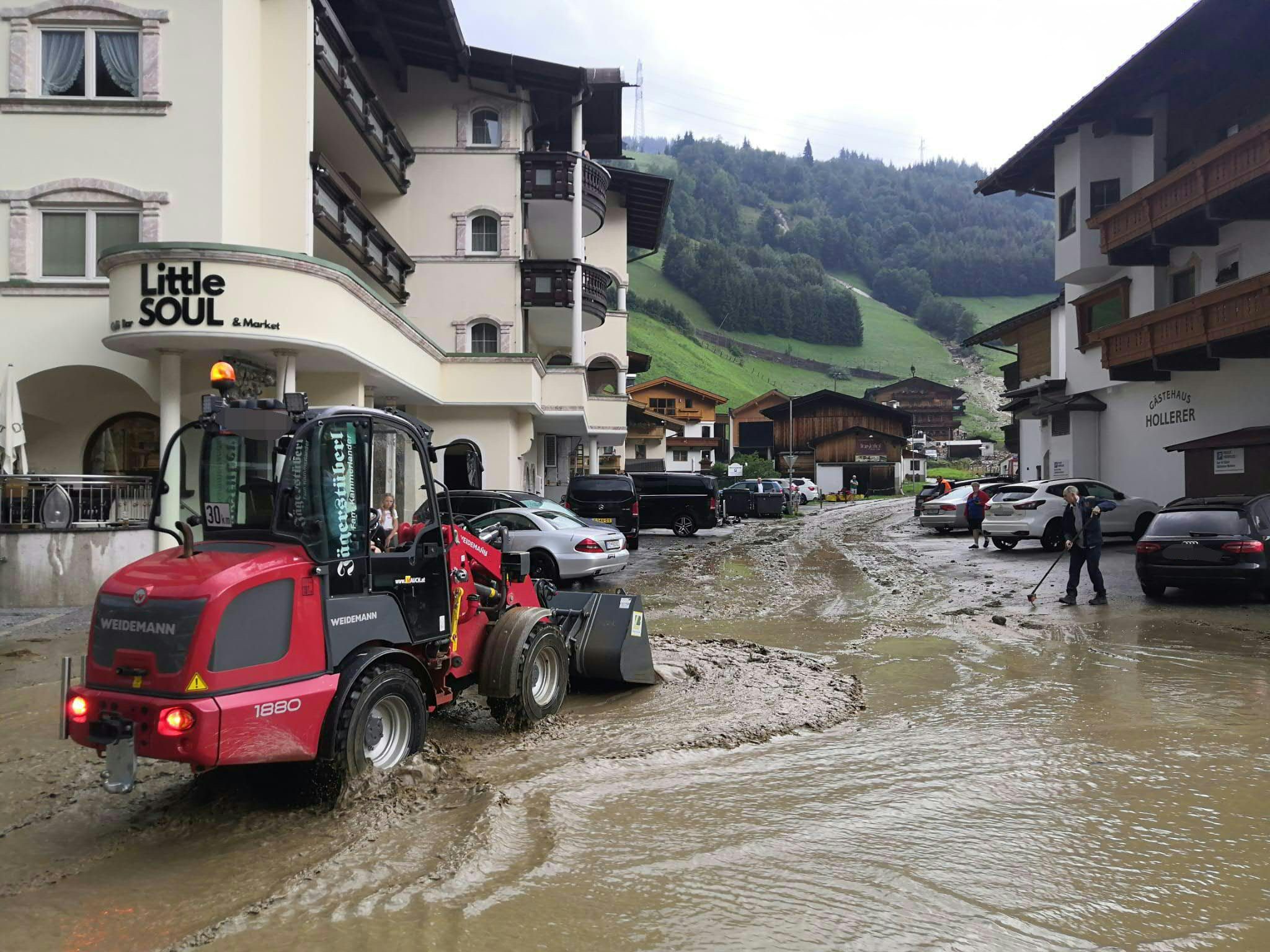 Situation am Freitanachmittag in Gerlos im Zillertal Situation am Freitanachmittag in Gerlos im Zillertal