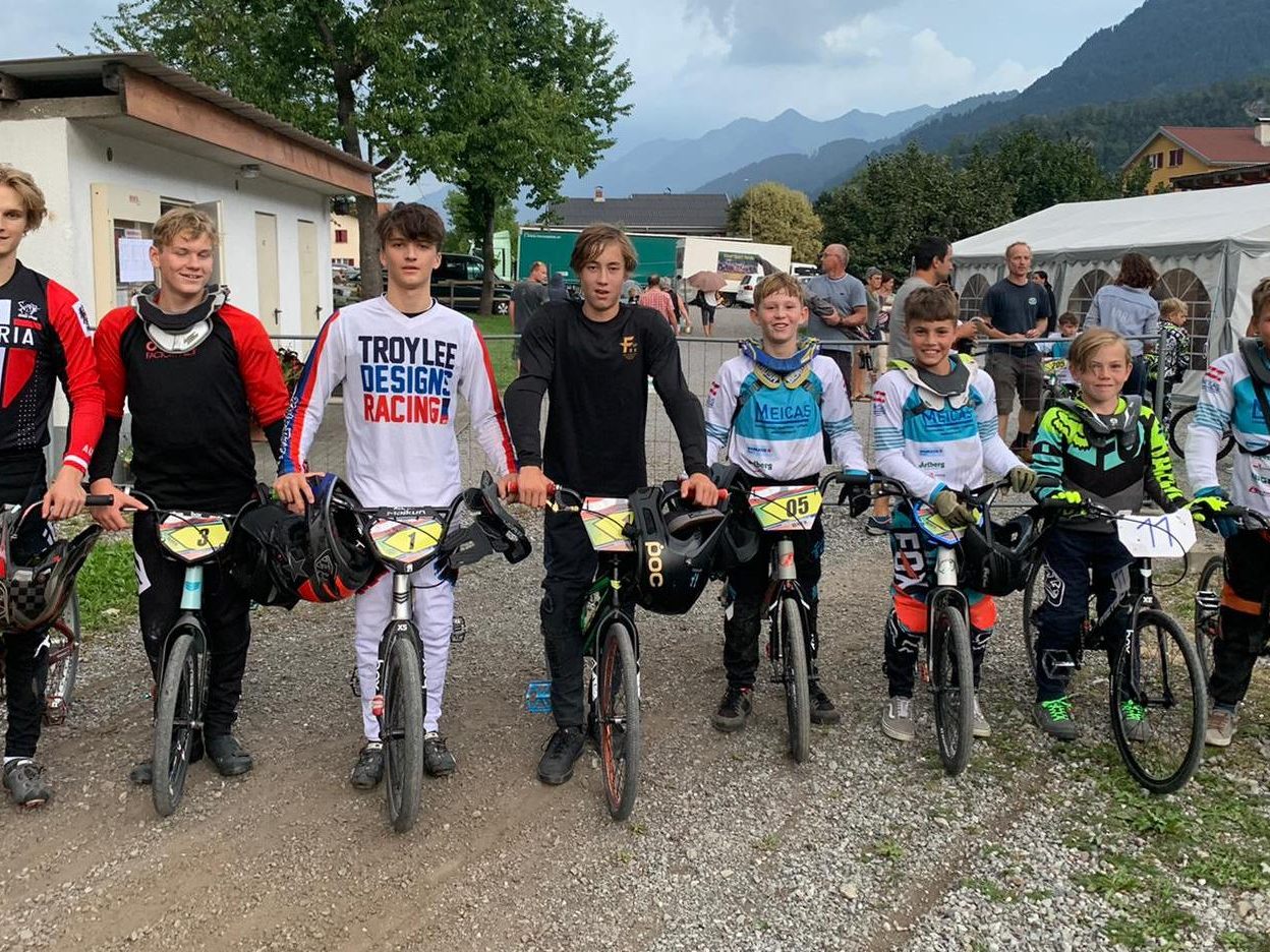 Die Bestplatzierten beim BMX-Vereinscup.