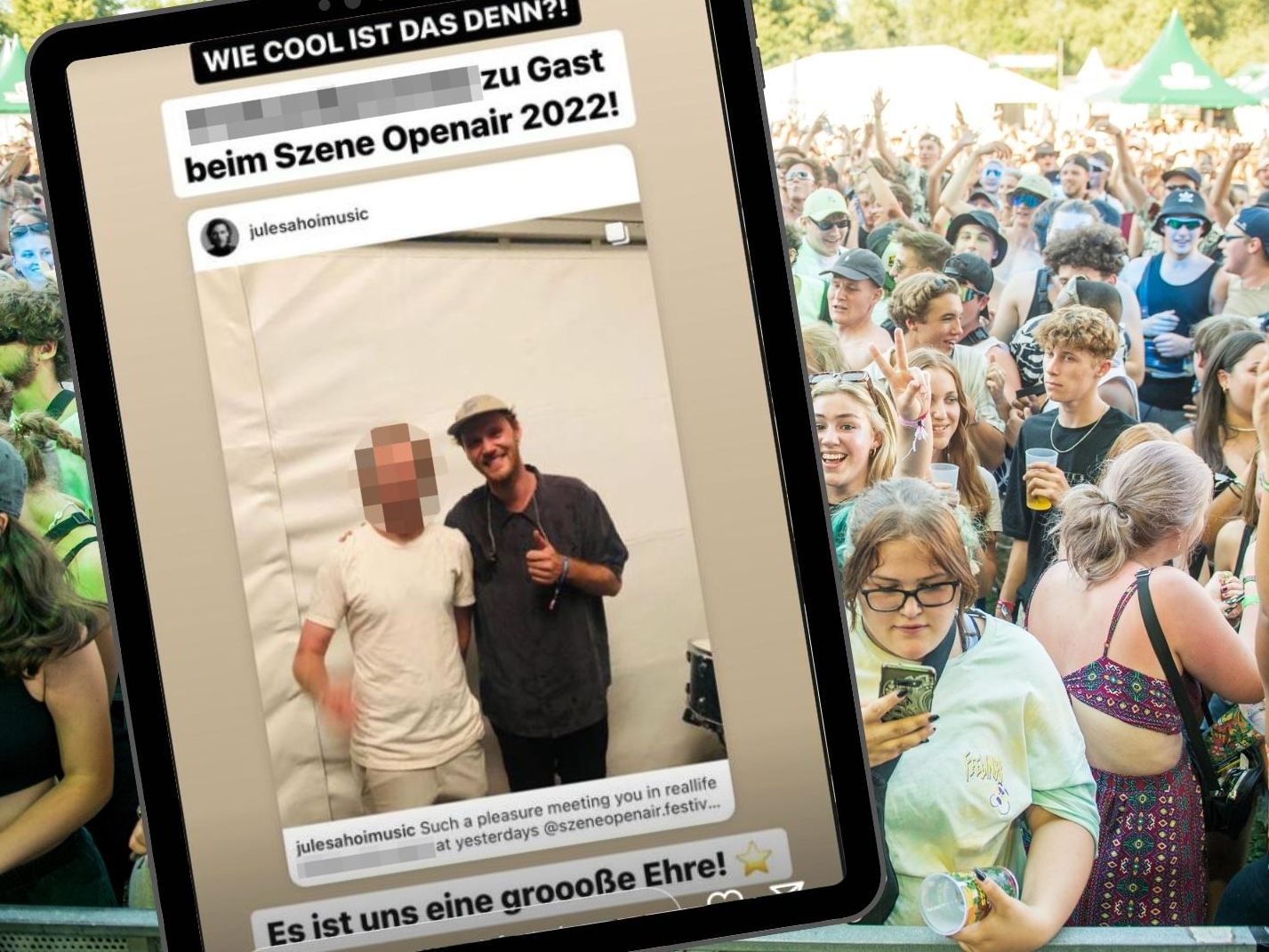 Ein F1-Champion gab sich am Freitag die Ehre beim Szene Openair in Lustenau.
