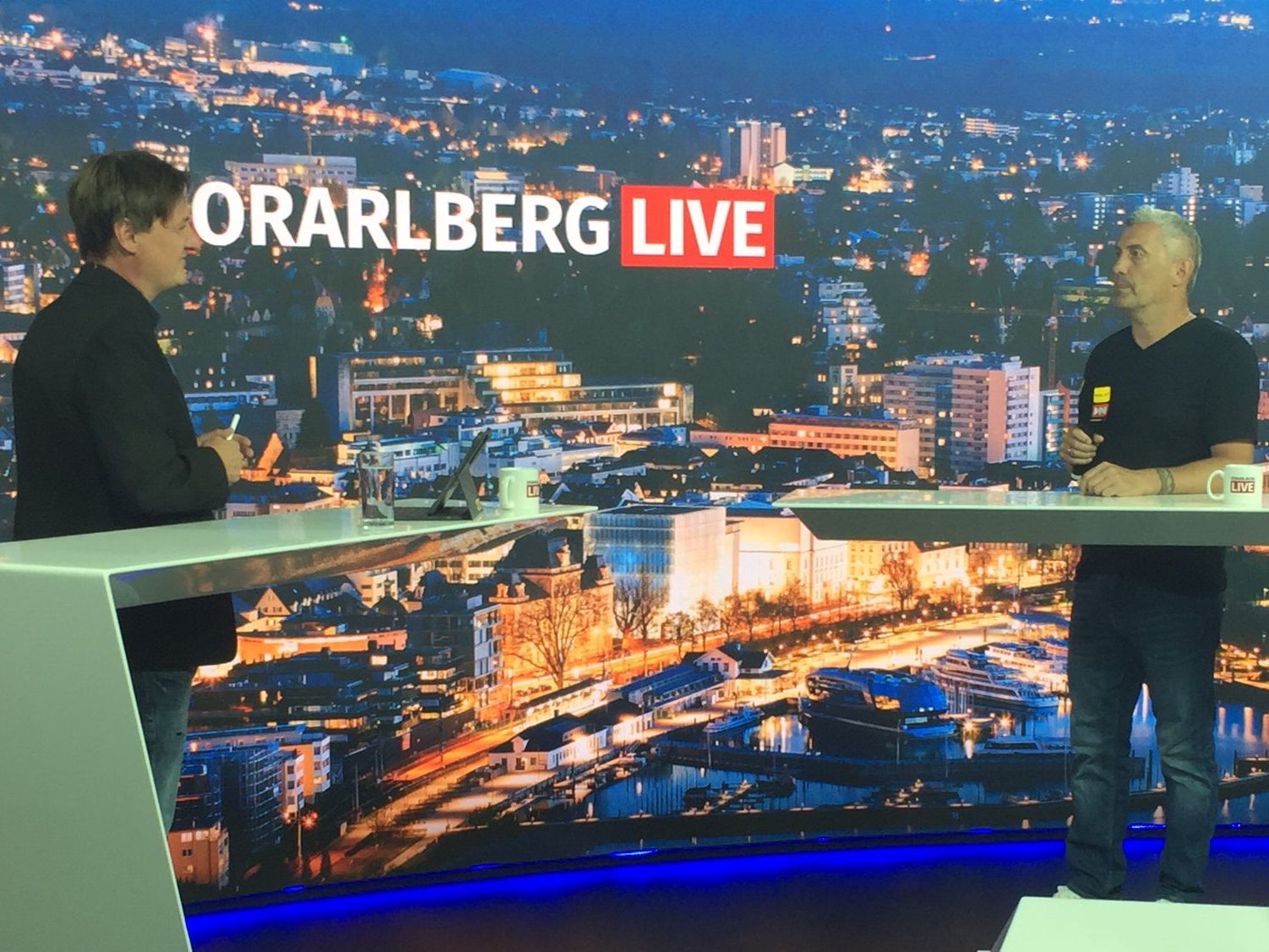 Marc Springer im Gespräch mit Markus Mader. Marc Springer im Gespräch mit Markus Mader.