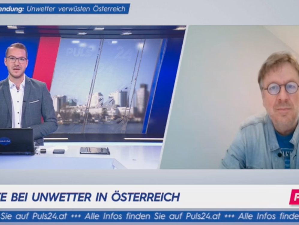 Jörg Kachelmann im Puls 24-Interview.