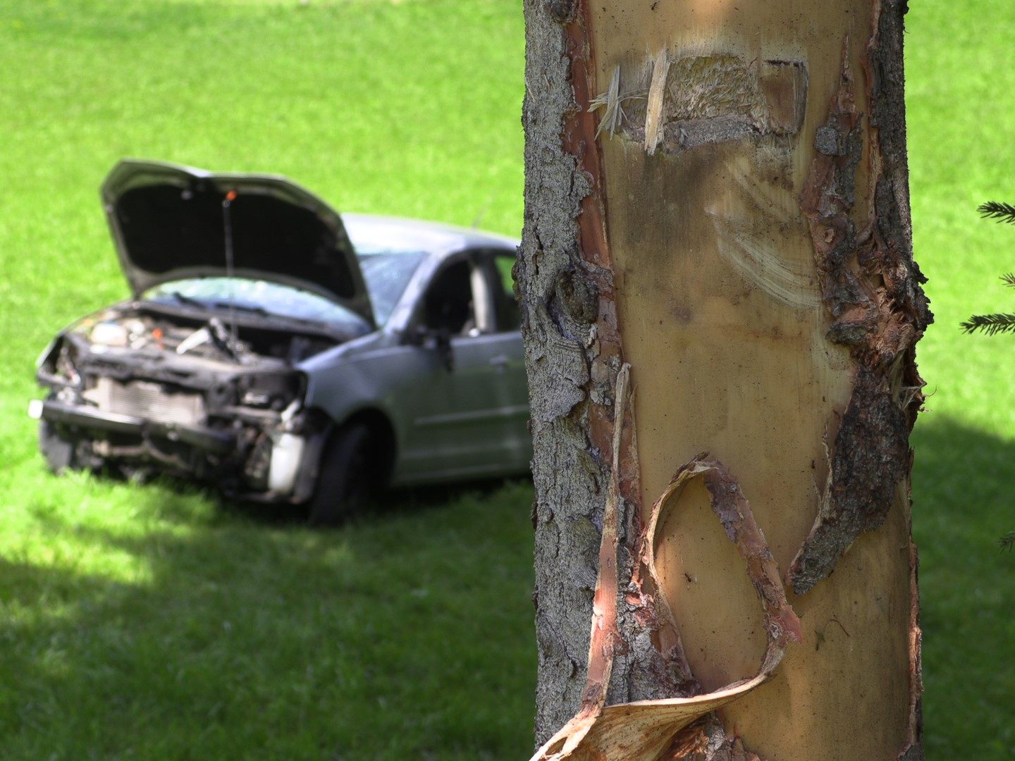 Bei einem Unfall in Lingenau wurde mindestens eine Person verletzt.