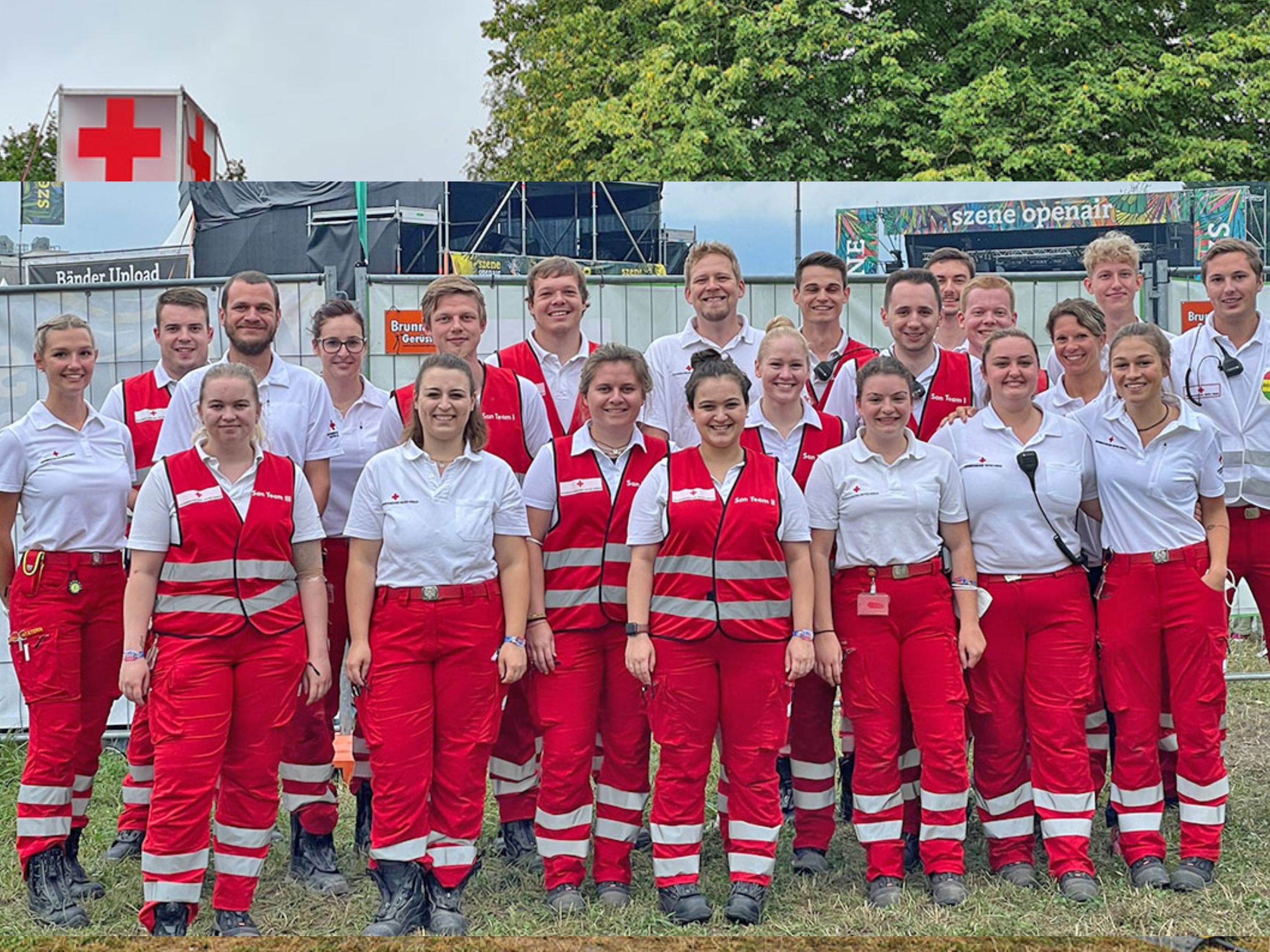 Für die Einsatzkräfte der Rettungsabteilung Lustenau stellt  das Szene Open-Air jedes Jahr einen Großeinsatz dar Für die Einsatzkräfte der Rettungsabteilung Lustenau stellt  das Szene Open-Air jedes Jahr einen Großeinsatz dar