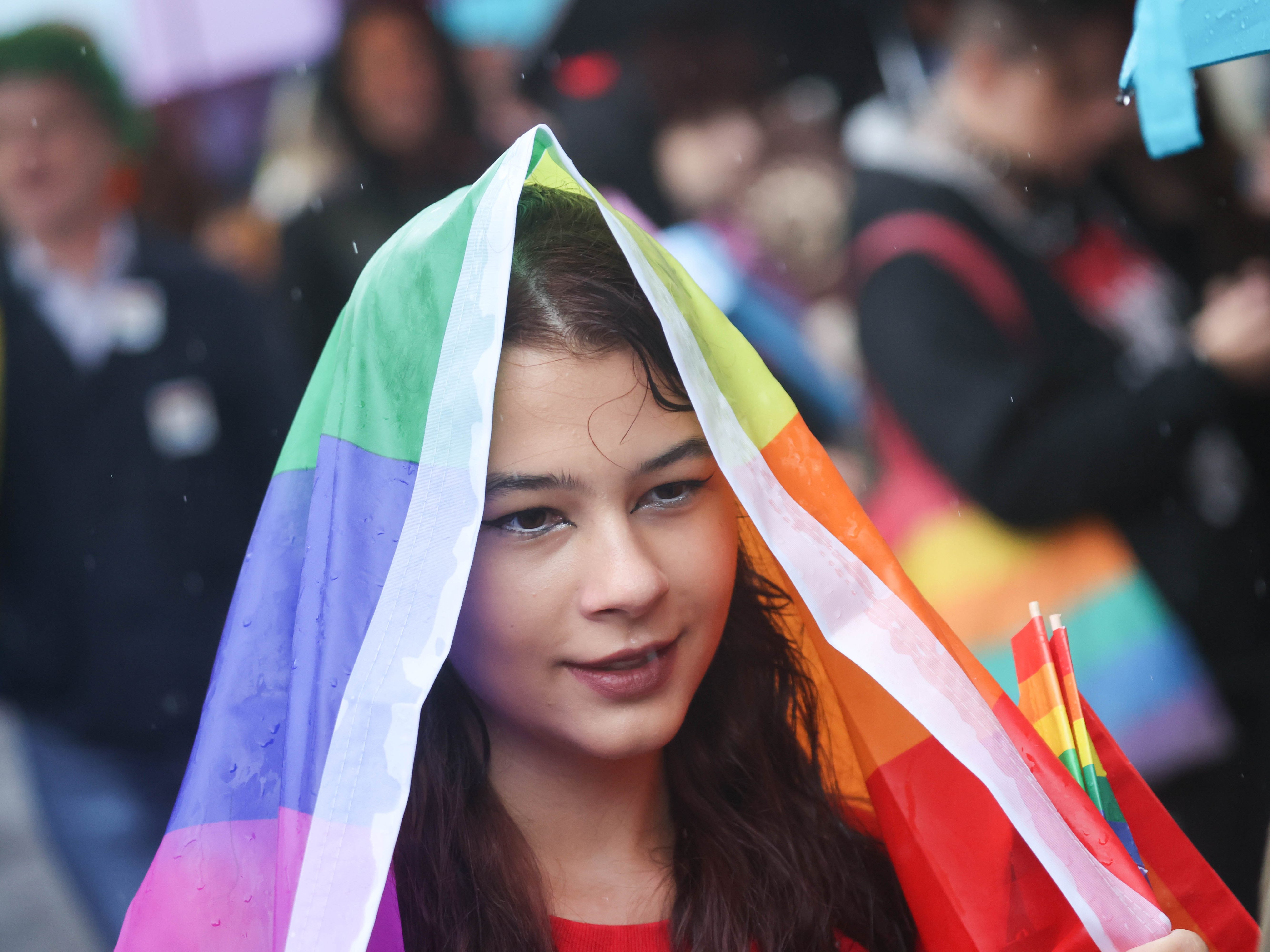 Eine CSD-Teilnehmerin Eine CSD-Teilnehmerin