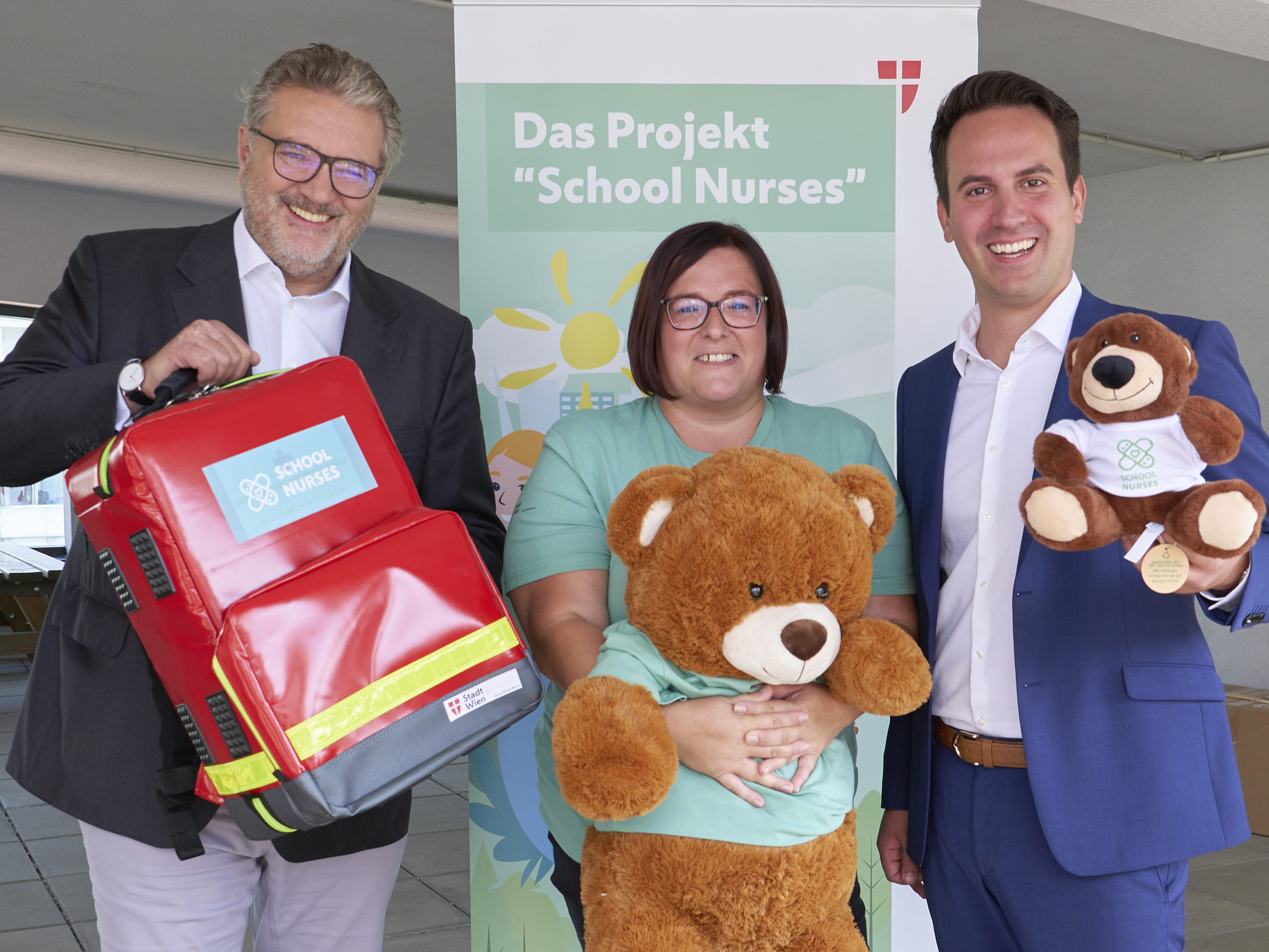 Erste Hilfe und Beratung - Wien setzt "School Nurses" ein. Erste Hilfe und Beratung - Wien setzt "School Nurses" ein.