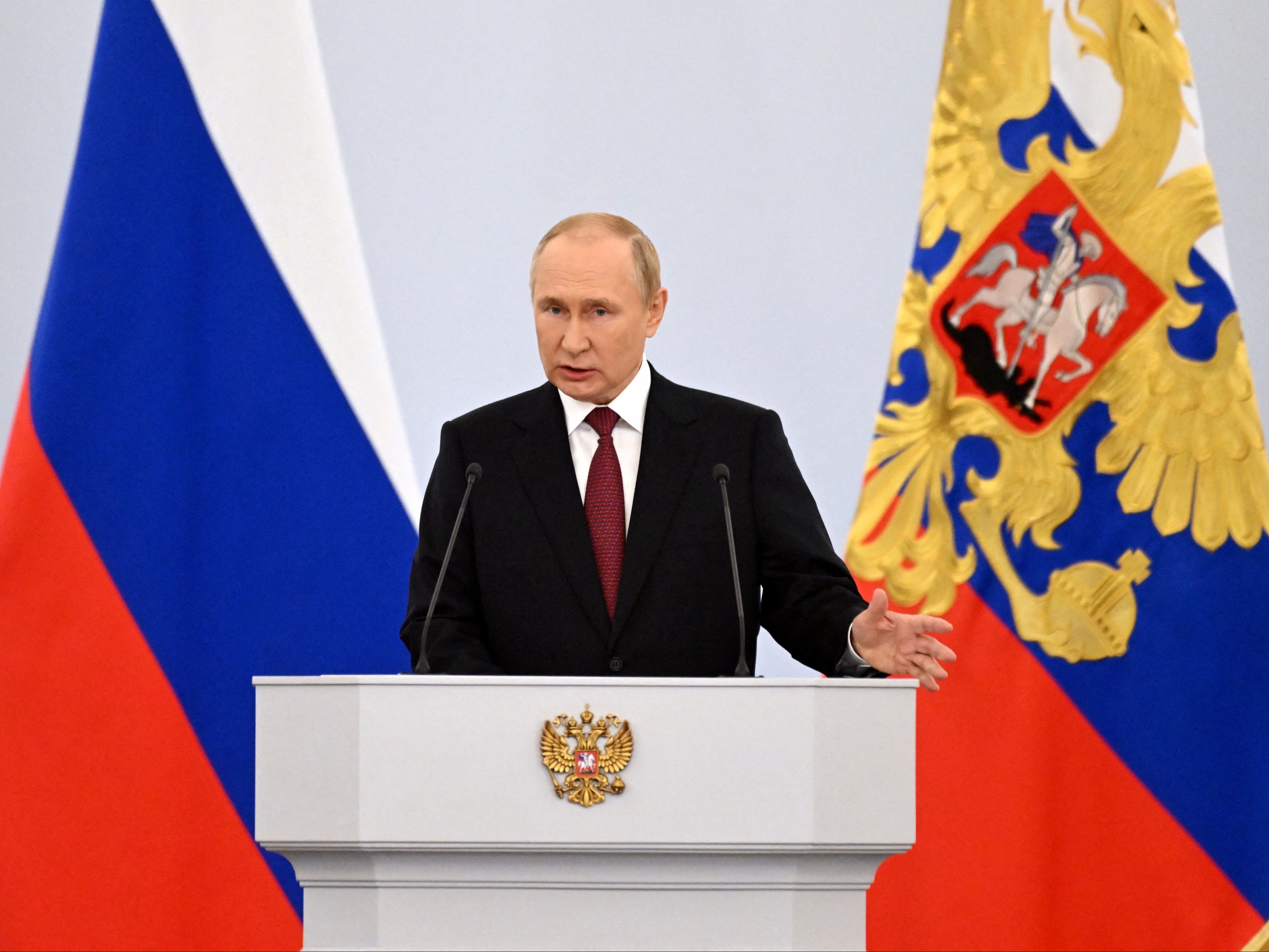 Wladimir Putin erklärt vier ukrainische Gebiete Teil Russlands Wladimir Putin erklärt vier ukrainische Gebiete Teil Russlands