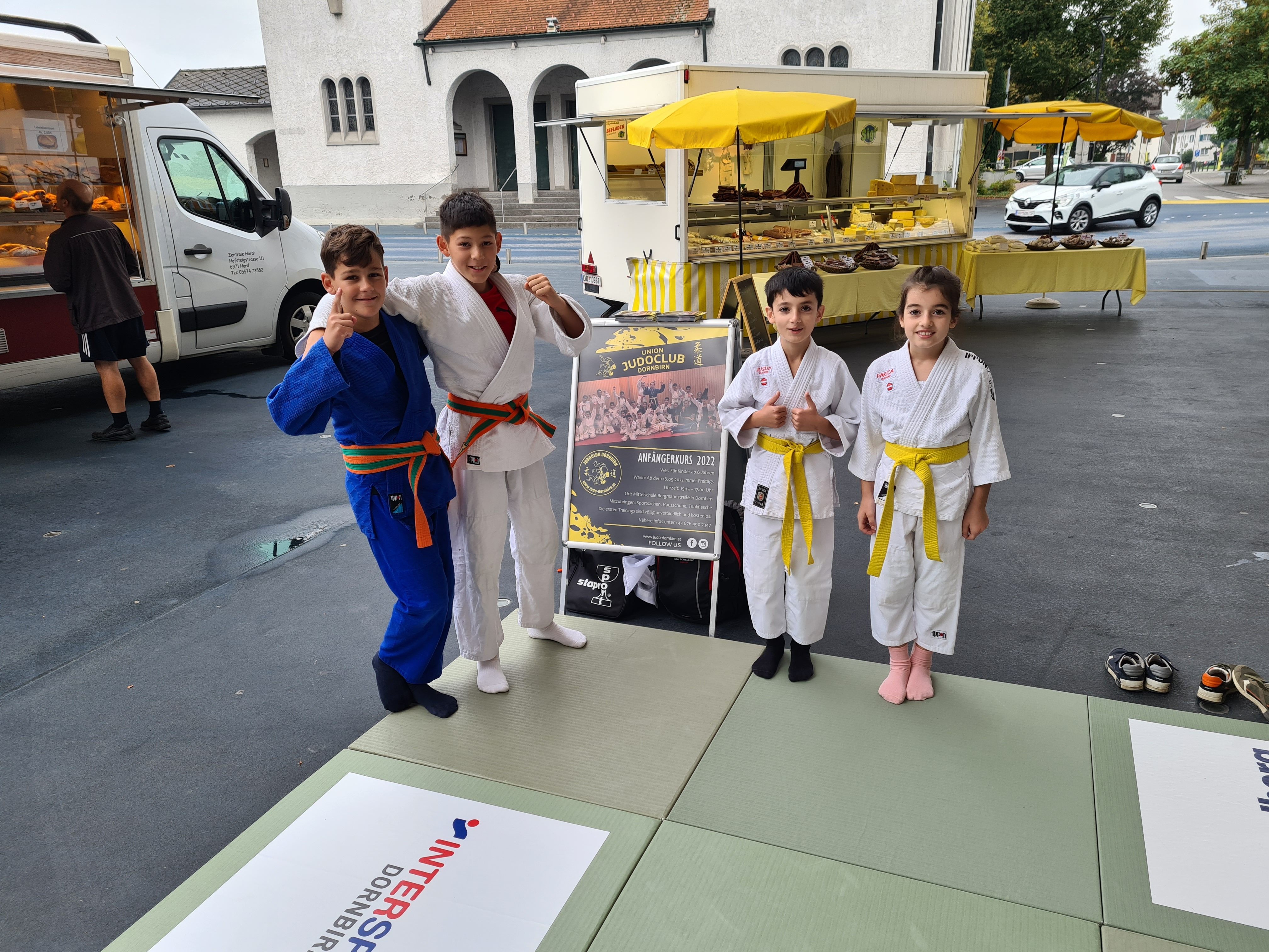 Die kleinen Judokas rührten vergangene Woche schon einmal die Werbetrommel für den neuen Schnupperkurs.