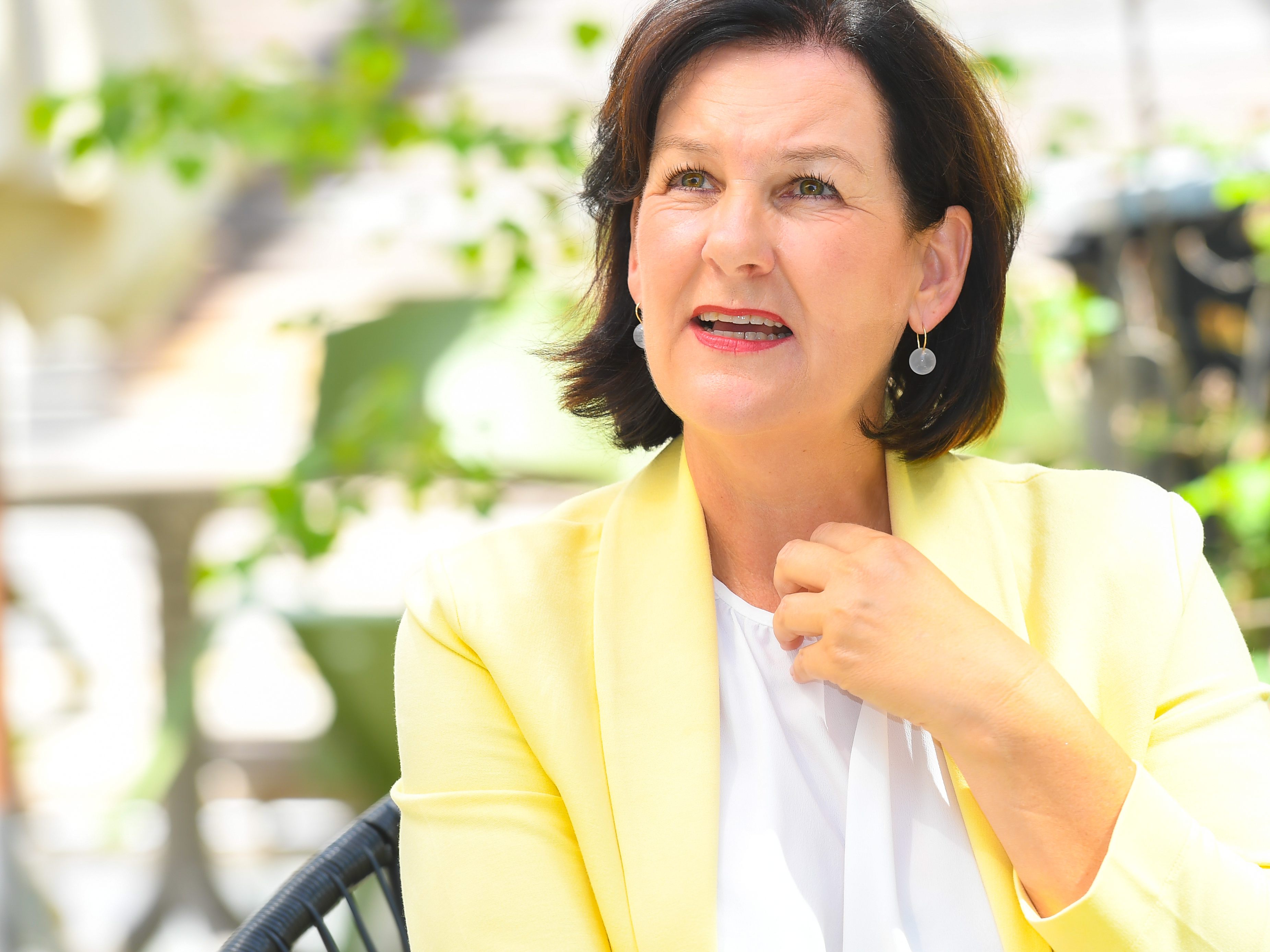 Liste Fritz-Parteiobfrau Andrea Haselwanter-Schneider im Porträt.