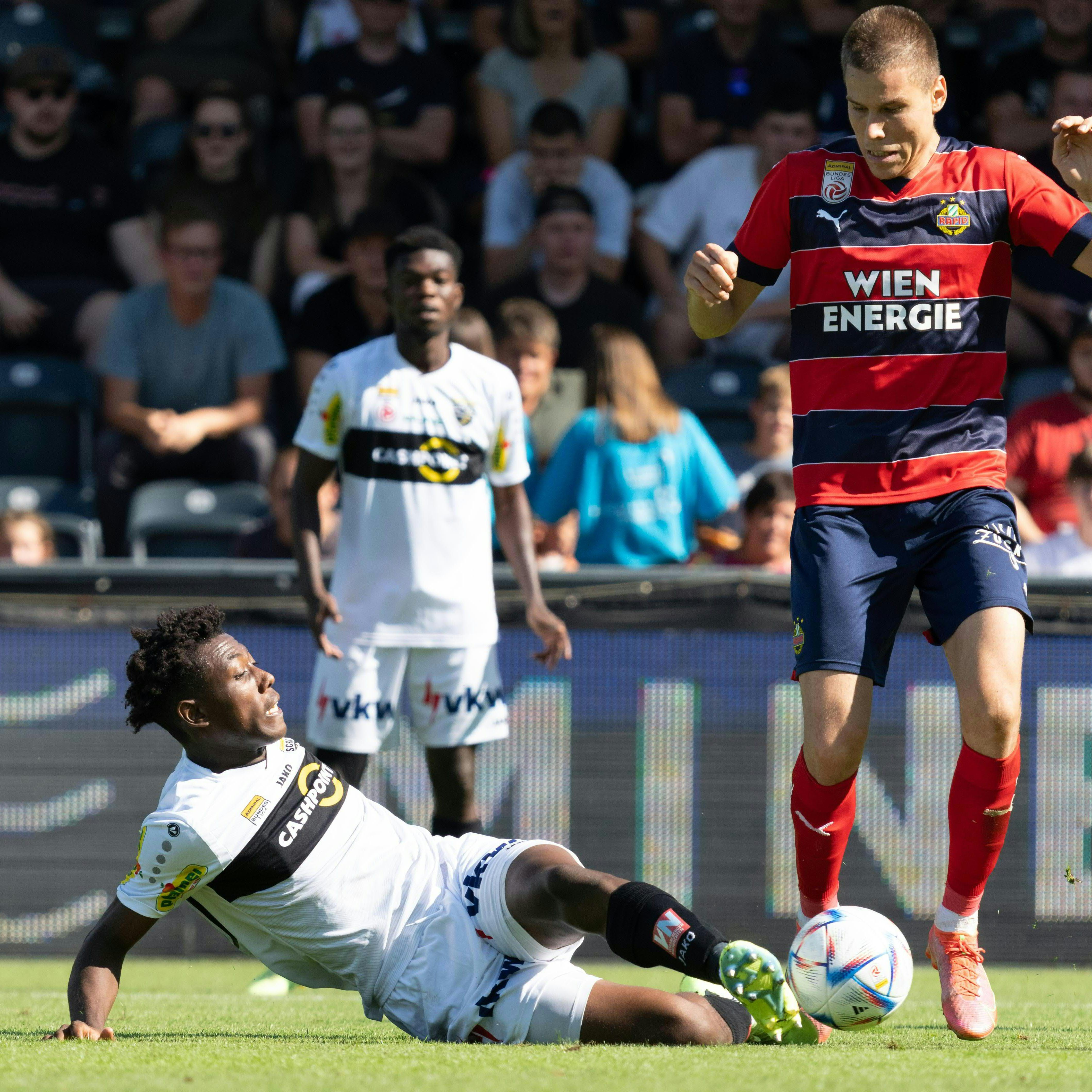 Rapid siegte in Altach 1:0.