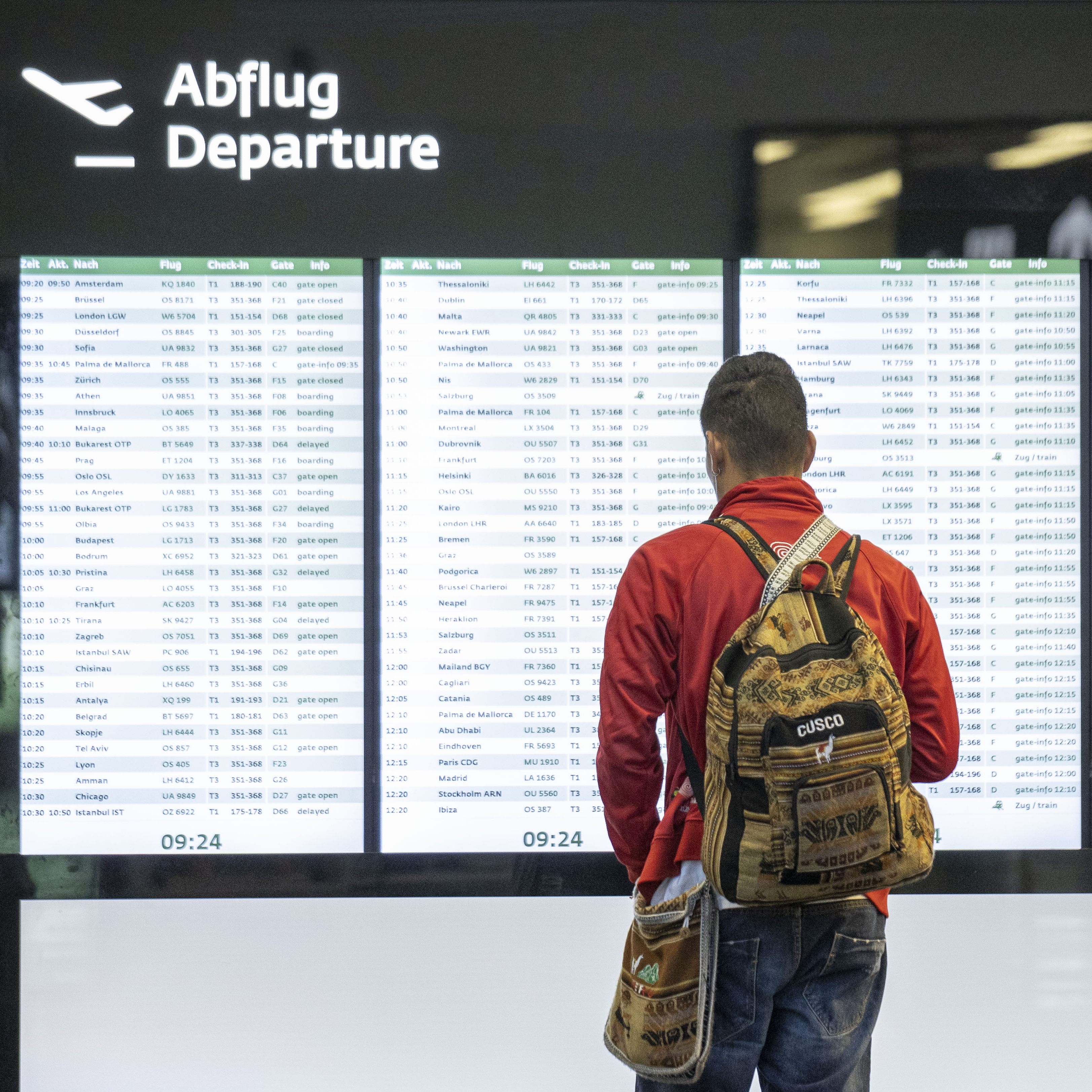 Die Passagierzahlen am Flughafen Wien erholen sich nach Beginn der Coronakrise nur langsam.