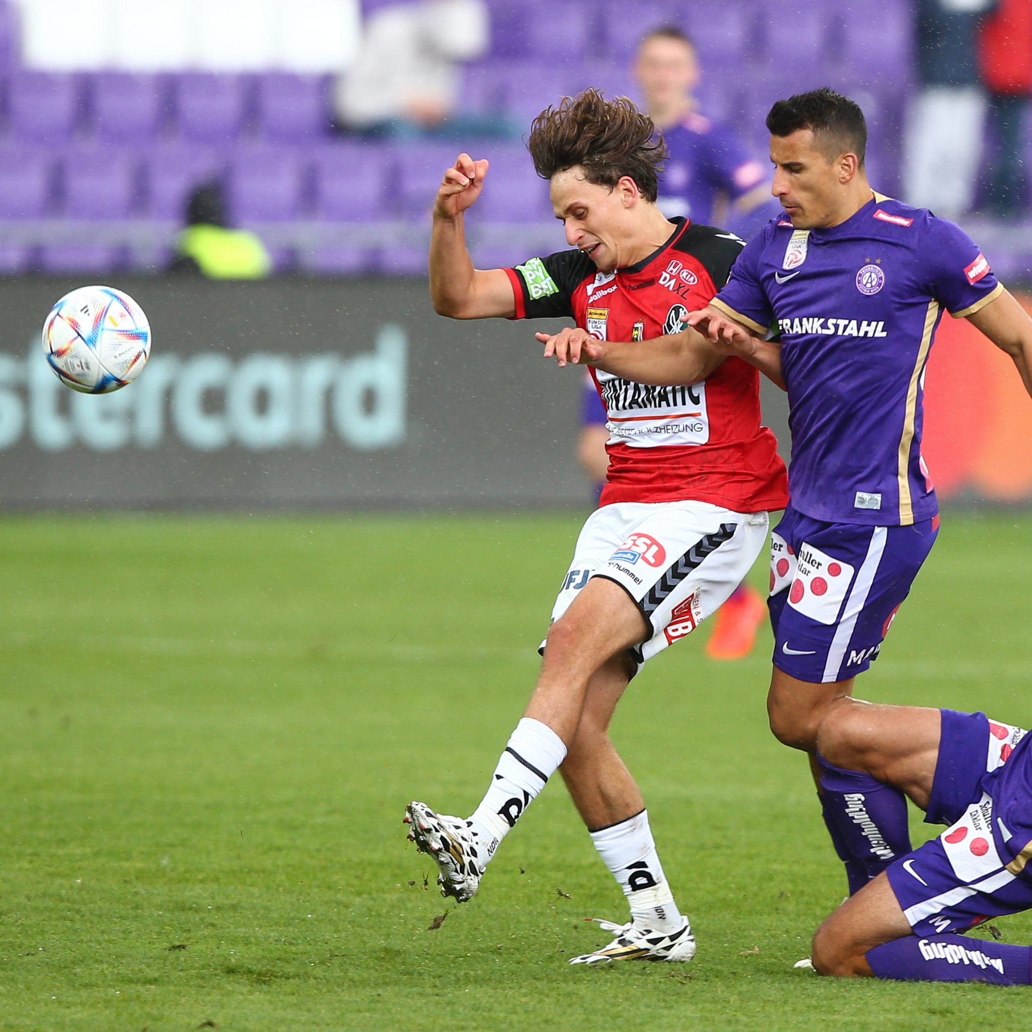 Die Wiener Austria siegte gegen SV Ried mit 3:0.