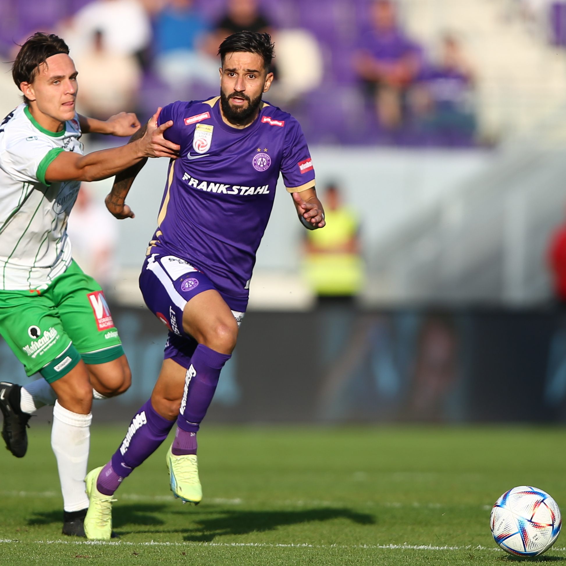 Austria Lustenau spielte 2:2 gegen die Wiener Austria.