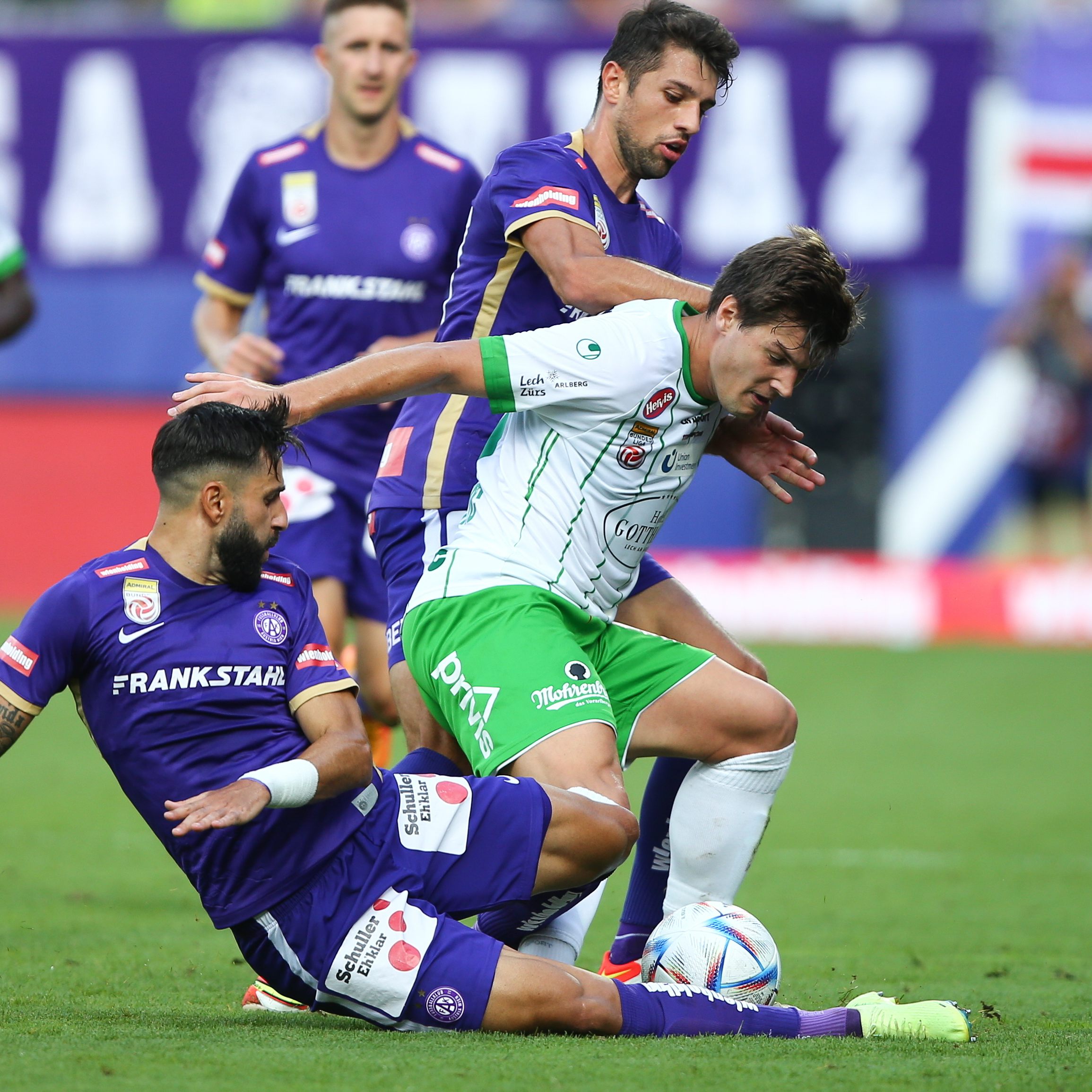 Die Austria musste Lustenau mit einem Punkt aus Wien abziehen lassen.