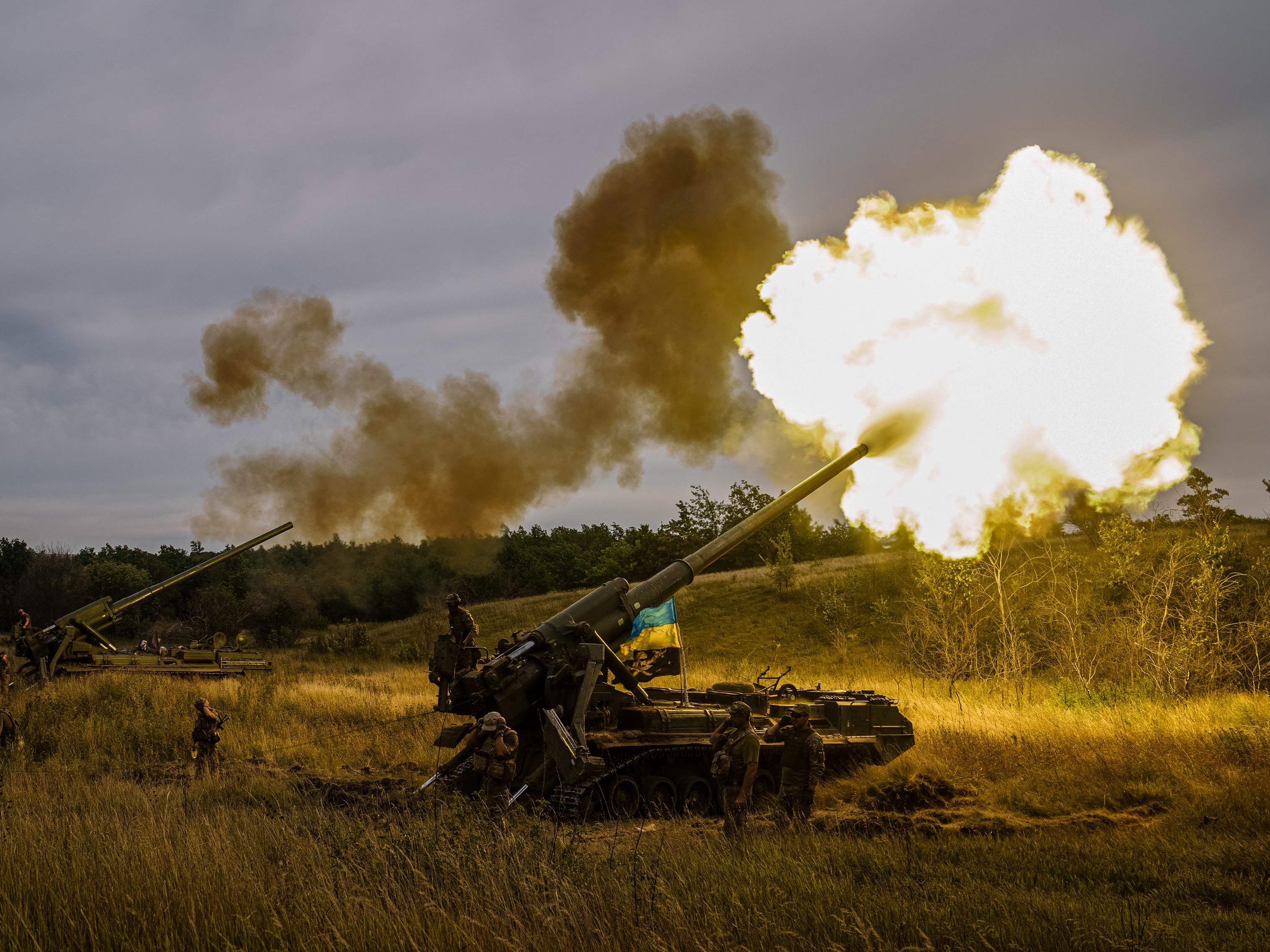 Ukrainische Truppen haben russische Munitionsdepots bei Cherson zerstört. Ukrainische Truppen haben russische Munitionsdepots bei Cherson zerstört.