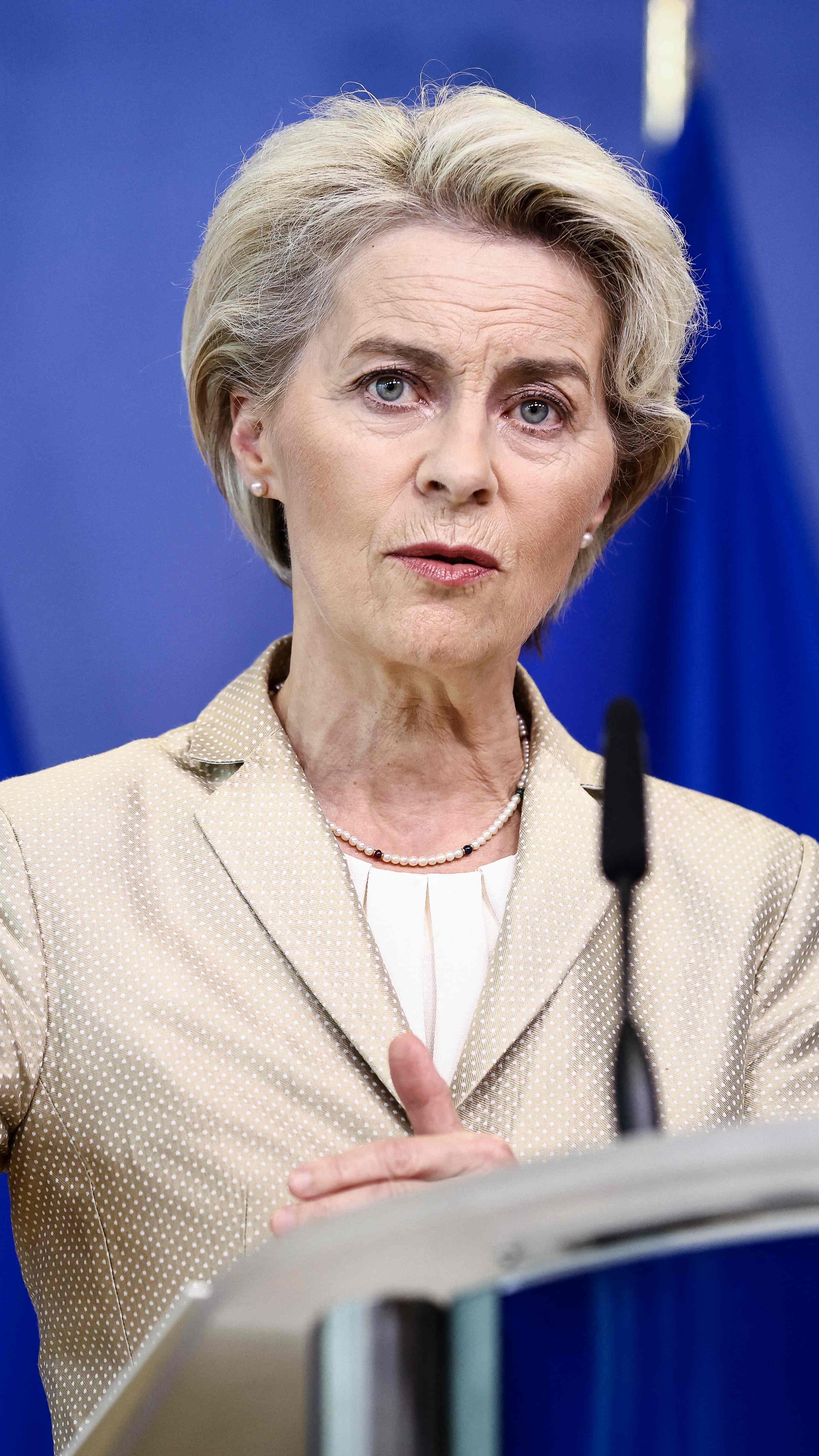 EU-Kommissionspräsidentin Ursula von der Leyen schlug am Mittwoch ein neues EU-Sanktionspaket gegen Russland vor.