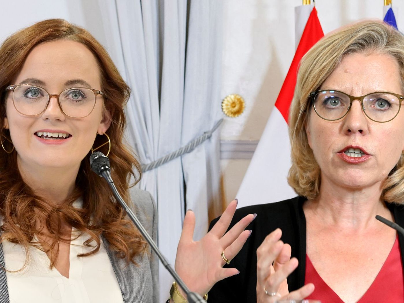 Laura Sachslehner, Leonore Gewessler.