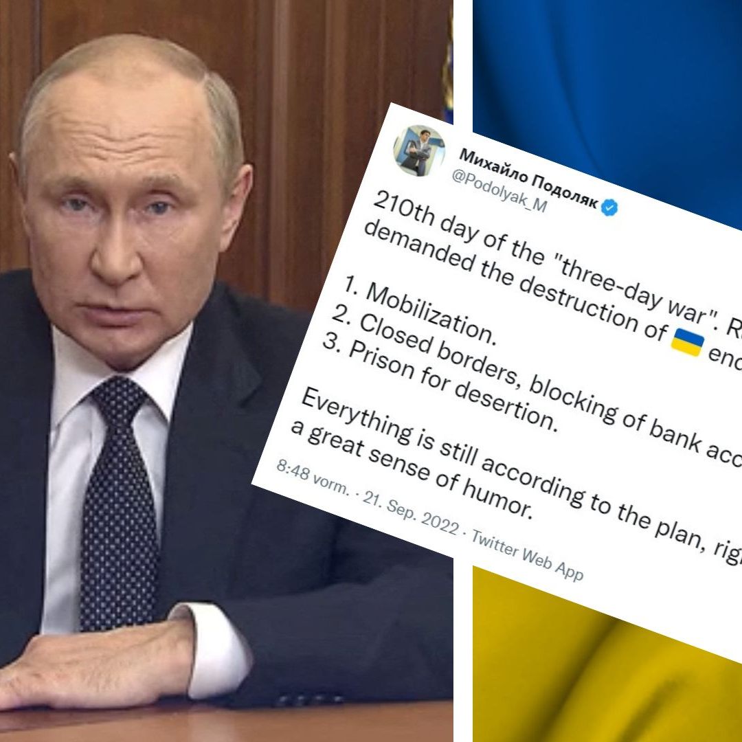 Die Ukraine verspottet Putin.