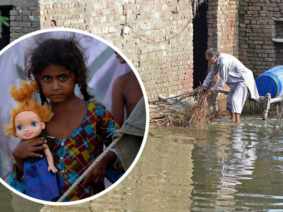 16 Millionen Kinder sind von der Flut betroffen. 16 Millionen Kinder sind von der Flut betroffen.