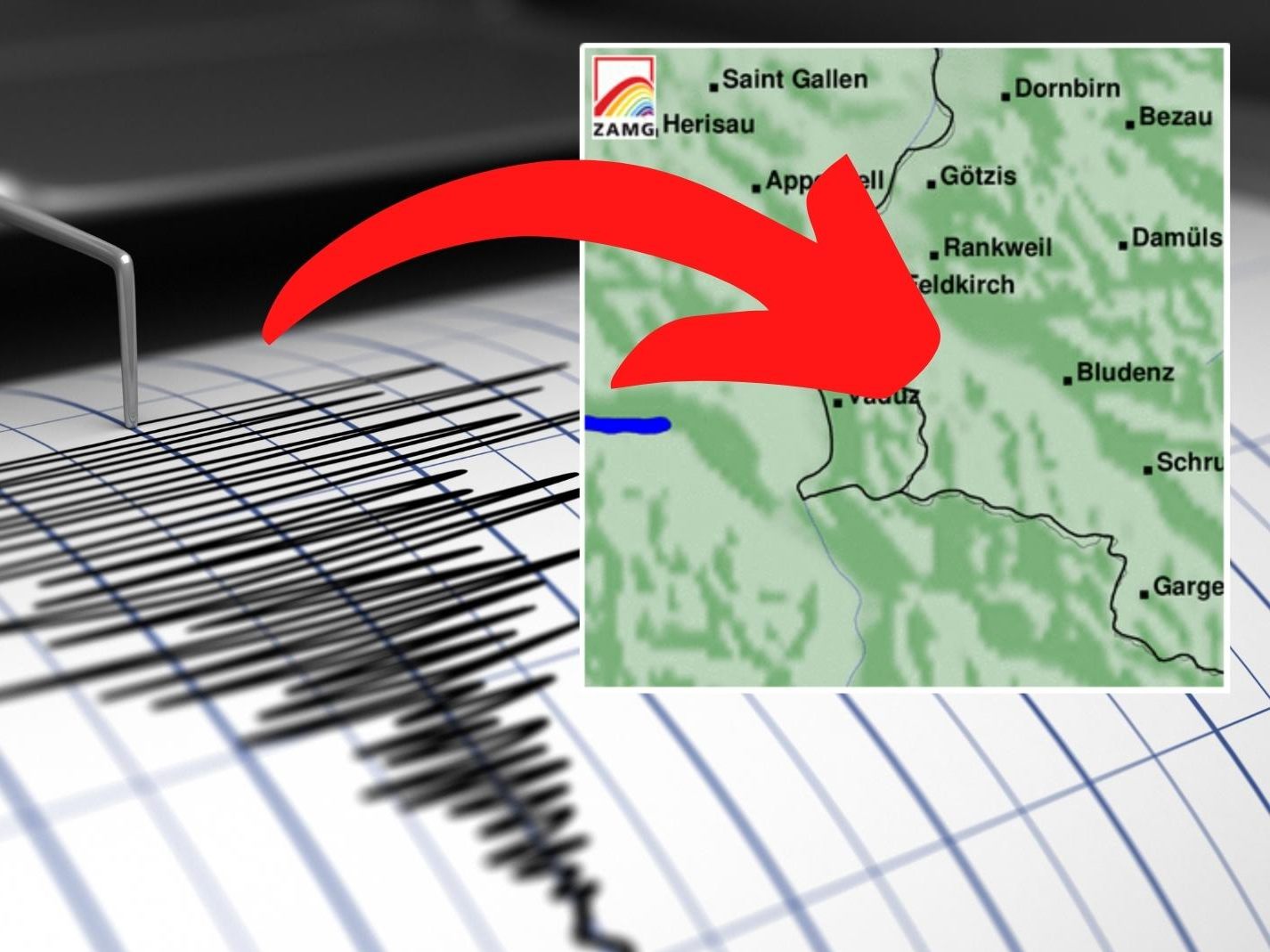 In Vorarlberg war in der Nacht von Donnerstag auf Freitag ein Erdbeben spürbar.