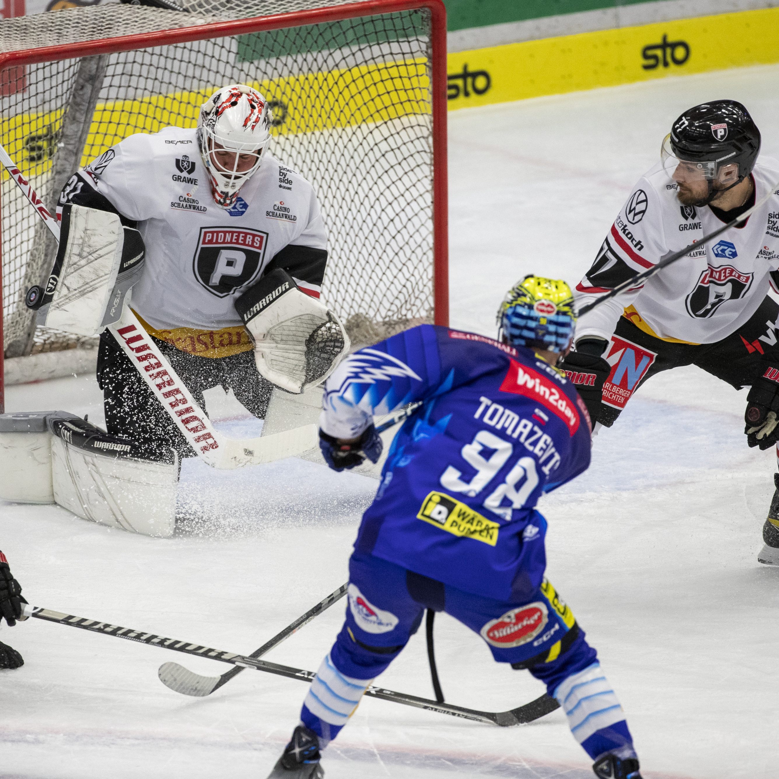 Madlener und Co. mussten sich den Villachern am Ende geschlagen geben.