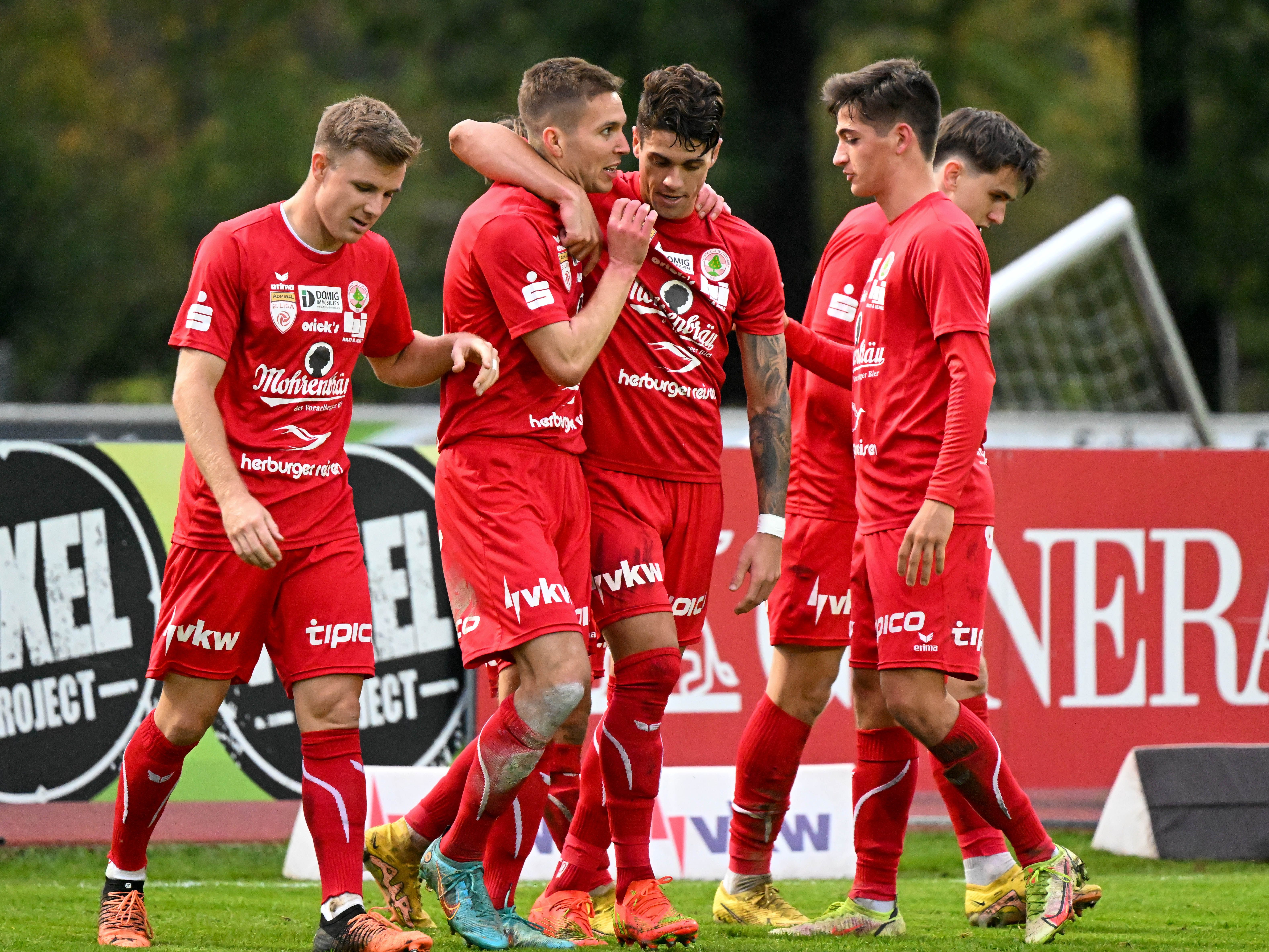 Die Dornbirner hatten auch heute gegen Austria Wien II Grund zu jubeln. Die Dornbirner hatten auch heute gegen Austria Wien II Grund zu jubeln.