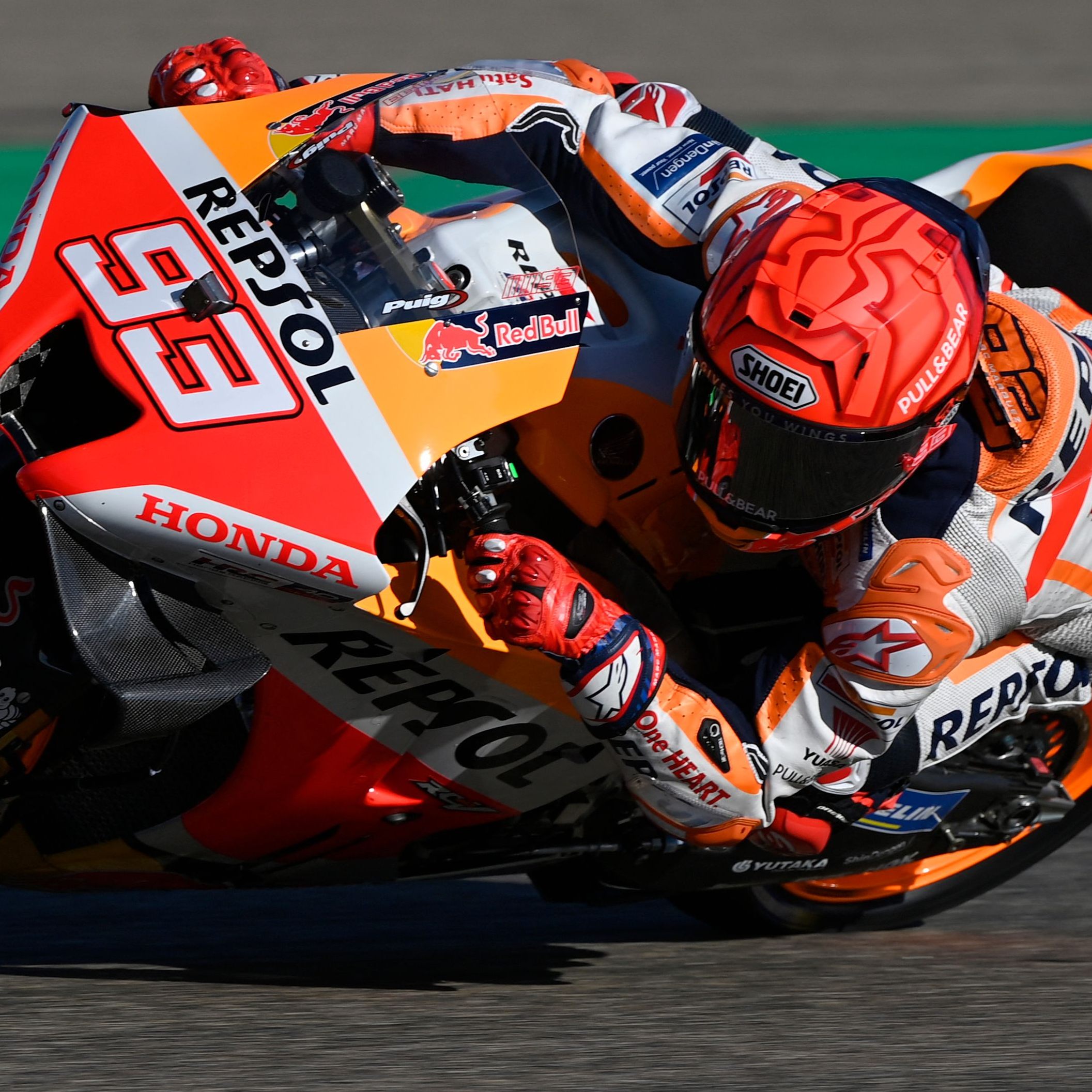 Marc Marquez bestreitet Grand Prix von Aragon.